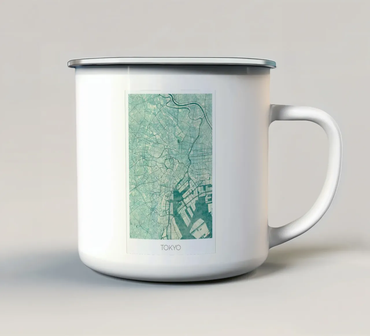 Tokyo Vintage tazza in smalto da Hubert Roguski