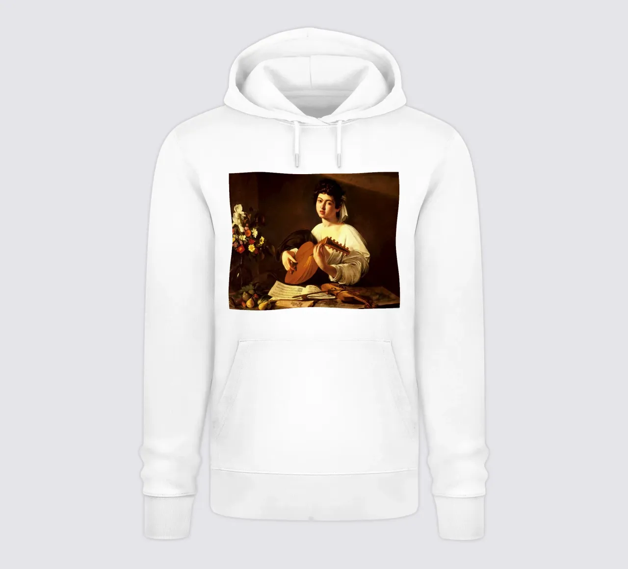 Caravaggio - The Lute Player felpa con cappuccio da Timeless Artworks