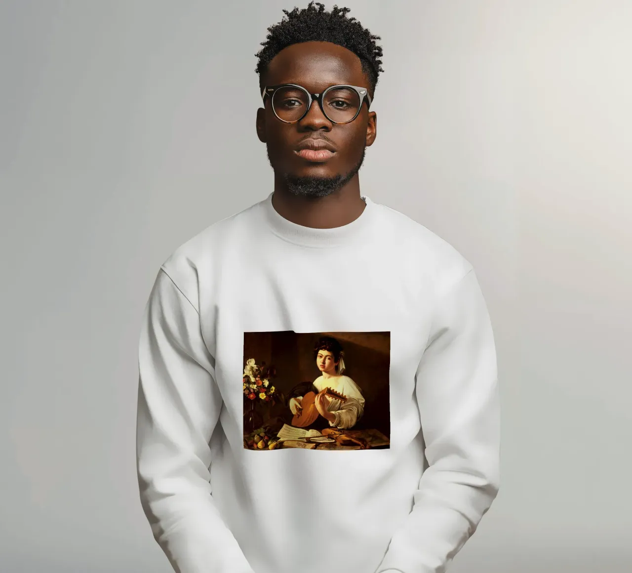 Caravaggio - The Lute Player felpa da Timeless Artworks