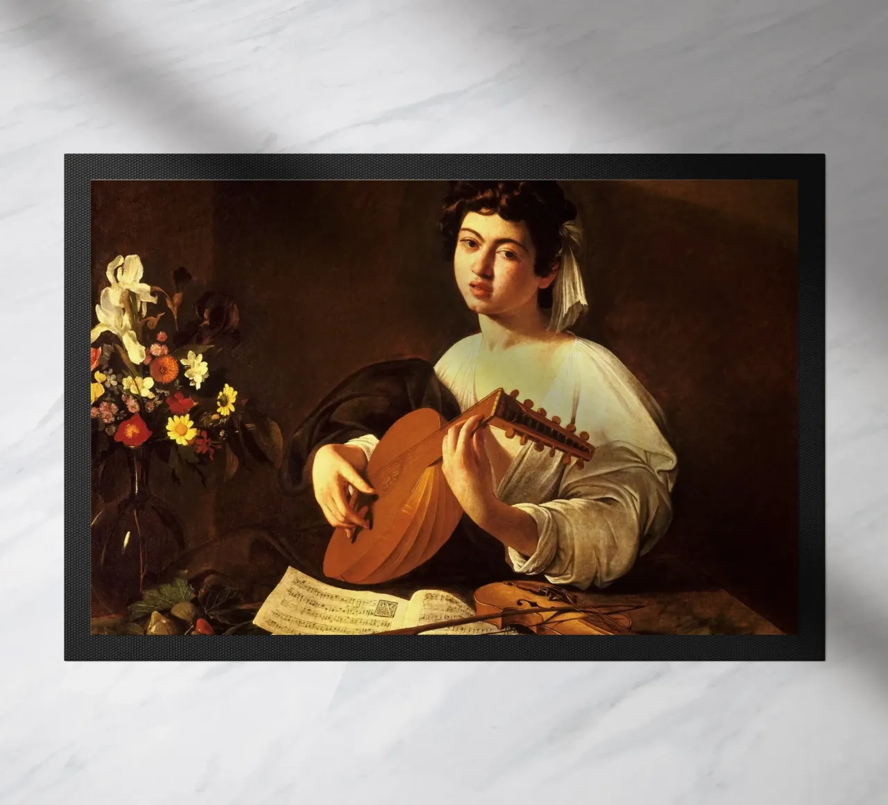Caravaggio - The Lute Player zerbino da Timeless Artworks