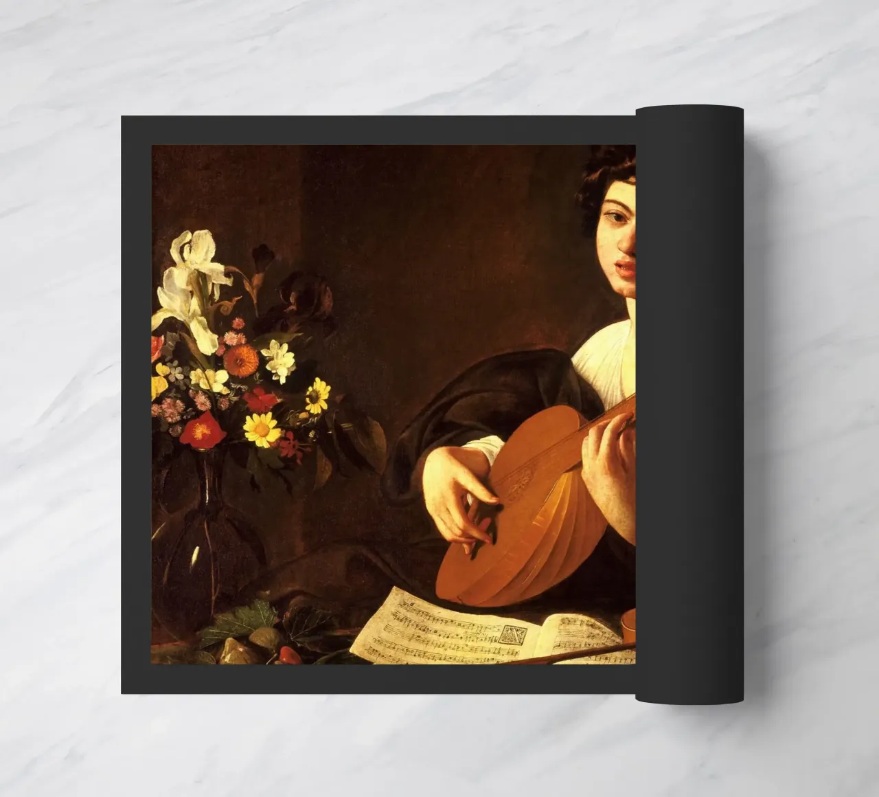 Caravaggio - The Lute Player zerbino da Timeless Artworks