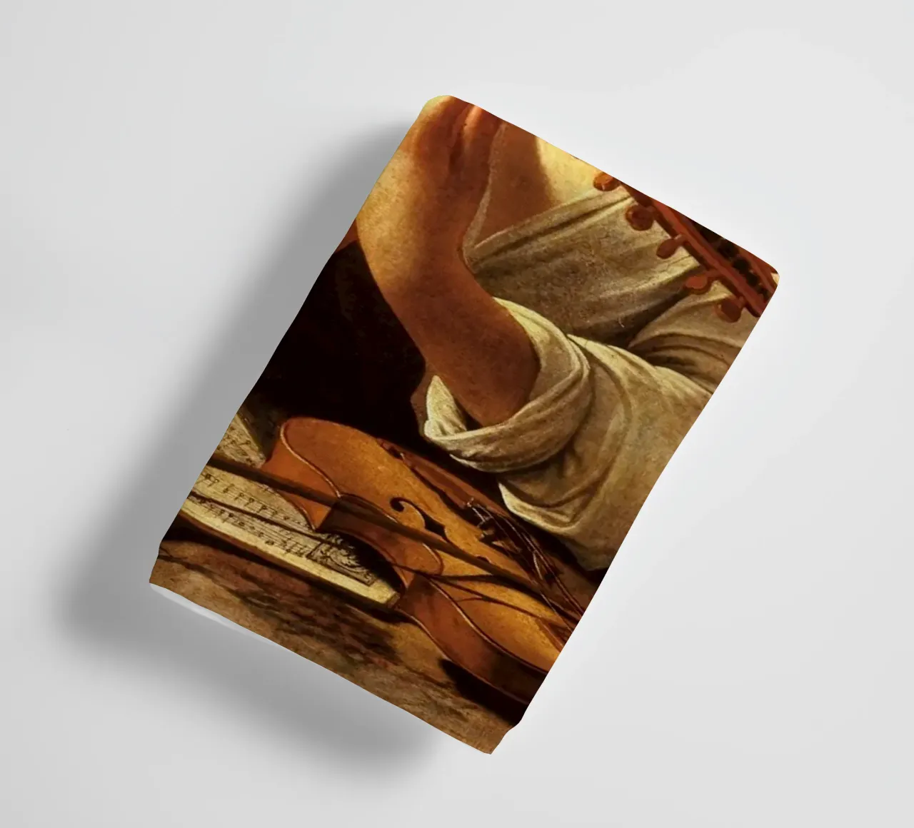 Caravaggio - The Lute Player asciugamano da bagno da Timeless Artworks