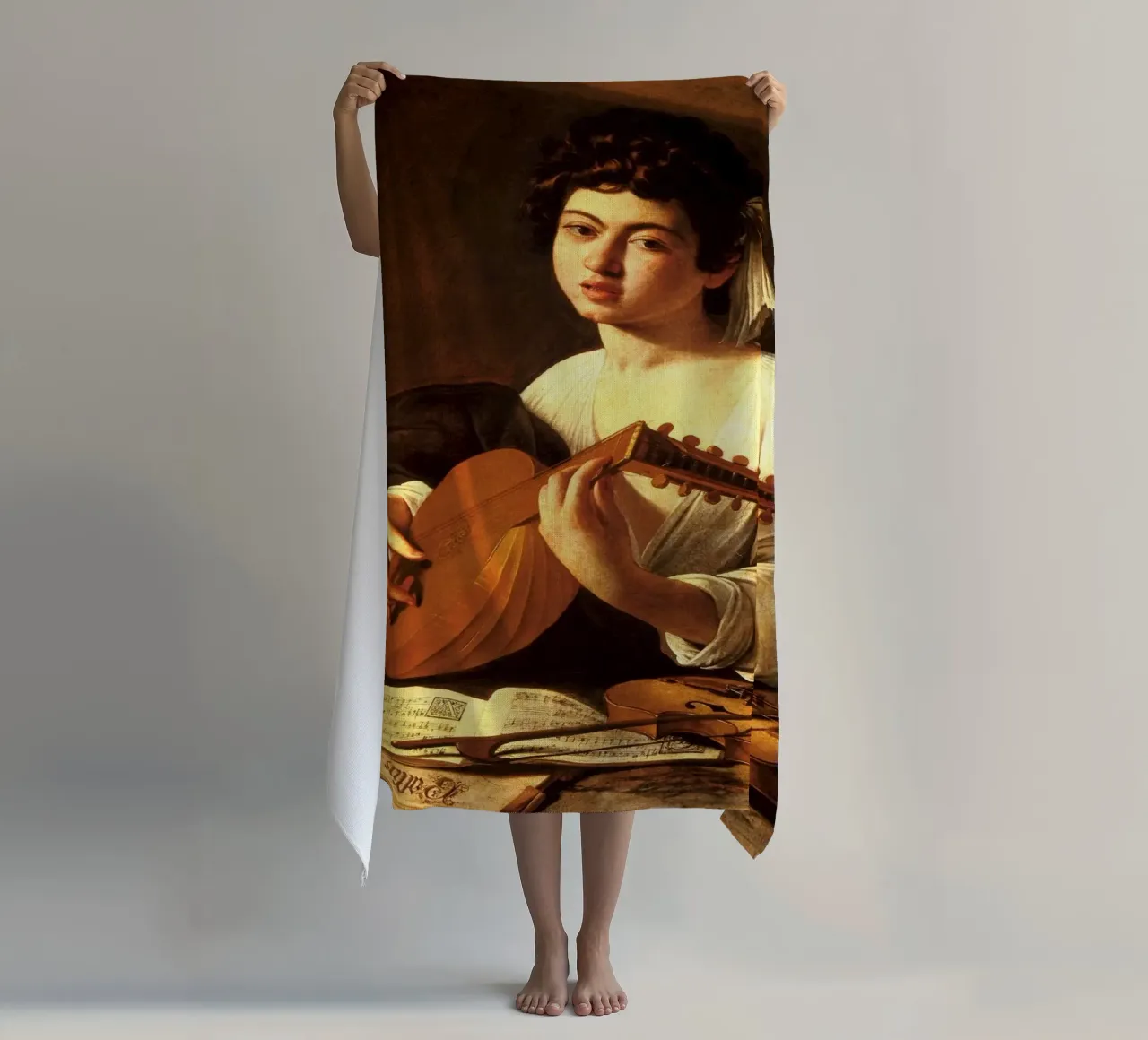 Caravaggio - The Lute Player telo mare da Timeless Artworks