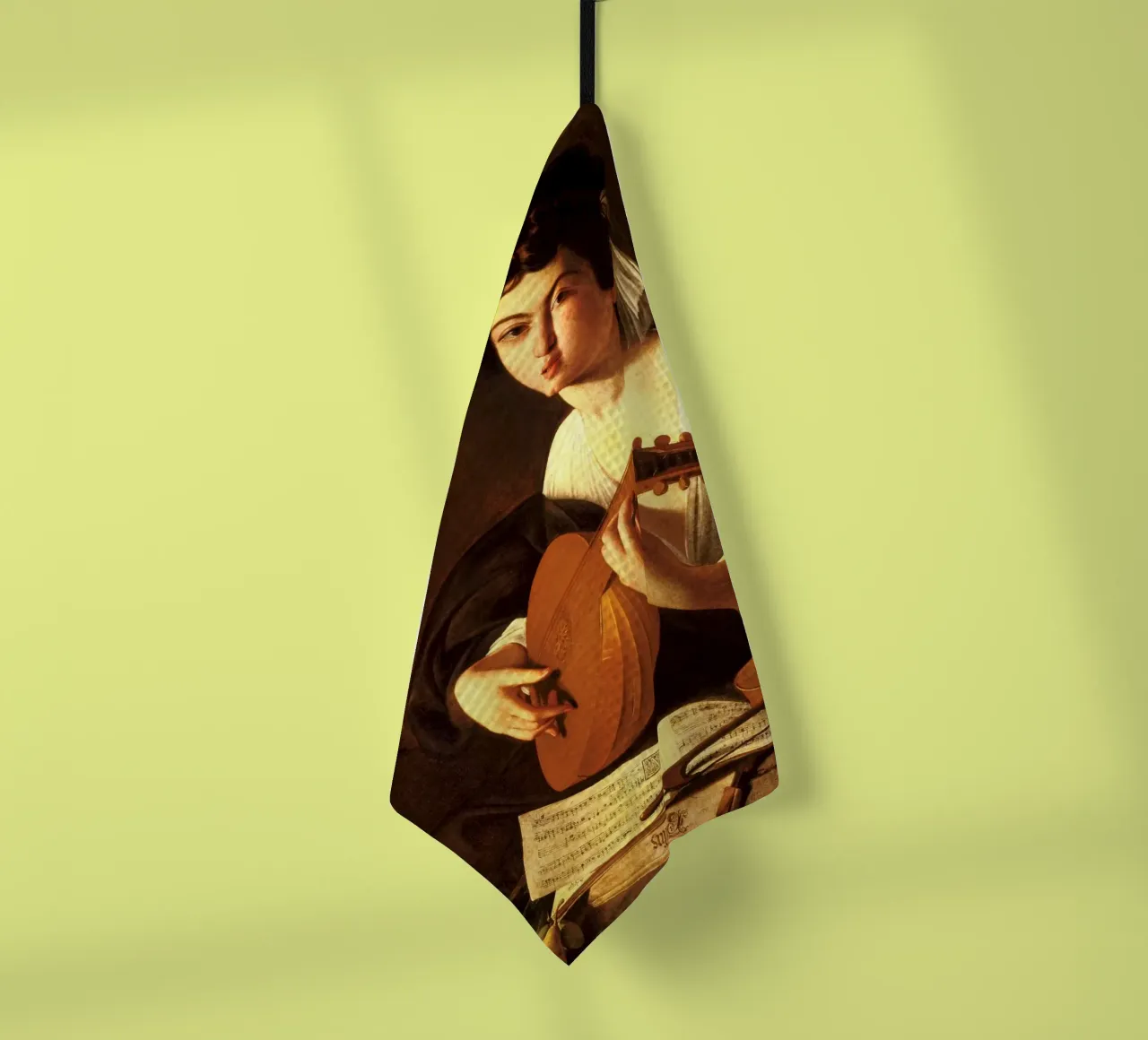 Caravaggio - The Lute Player canovaccio da cucina da Timeless Artworks