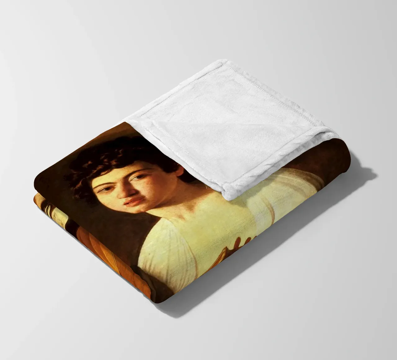 Caravaggio - The Lute Player coperta in pile da Timeless Artworks