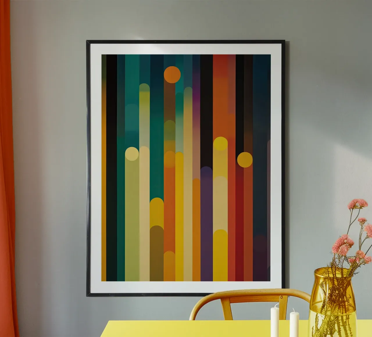 Abstract City Lights | Bauhaus Symphony hahnemühle by Autofocus