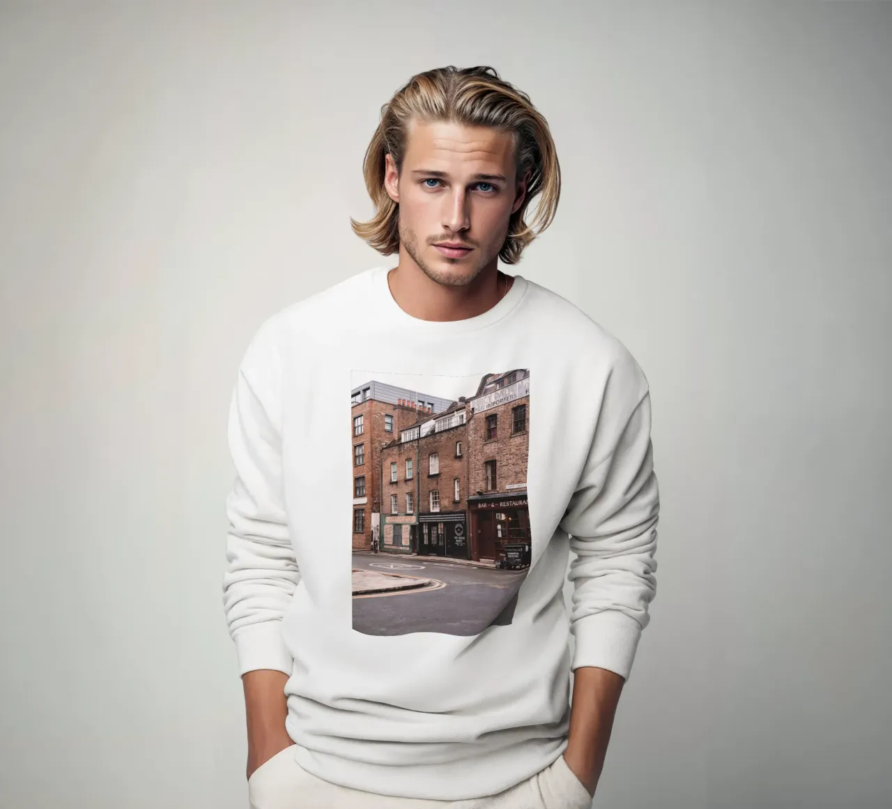 Londra, Inghilterra I Architettura in mattoni a Spitafields felpa da Julie Travel Photography