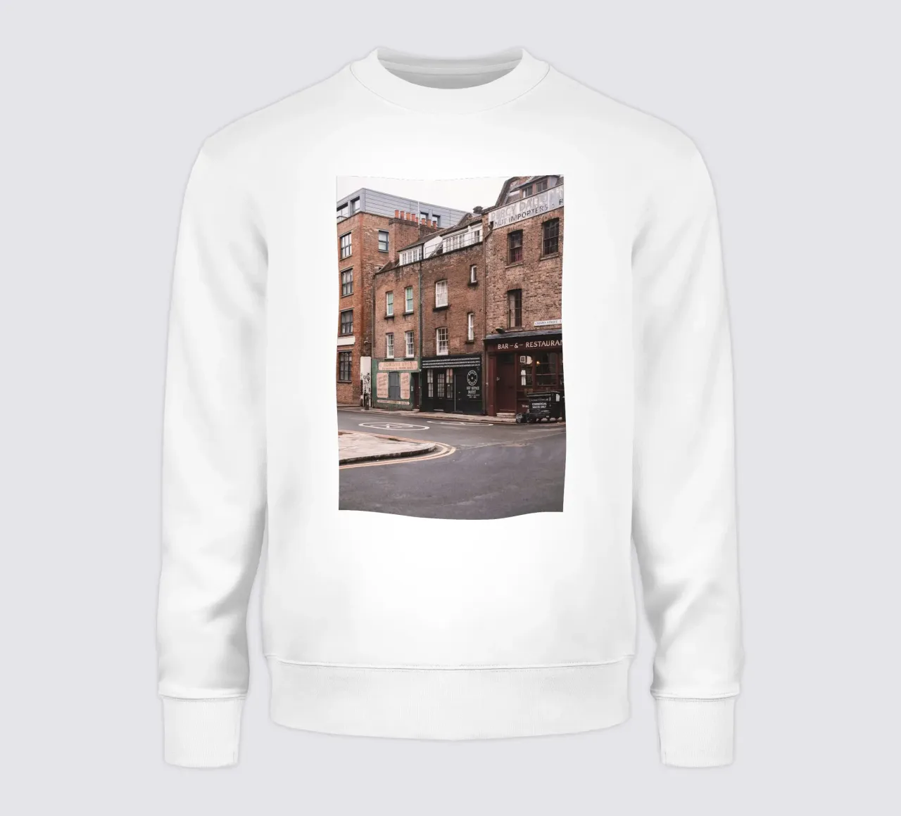 London, England I Brick architecture in Spitafields sweatshirt by Julie Travel Photography