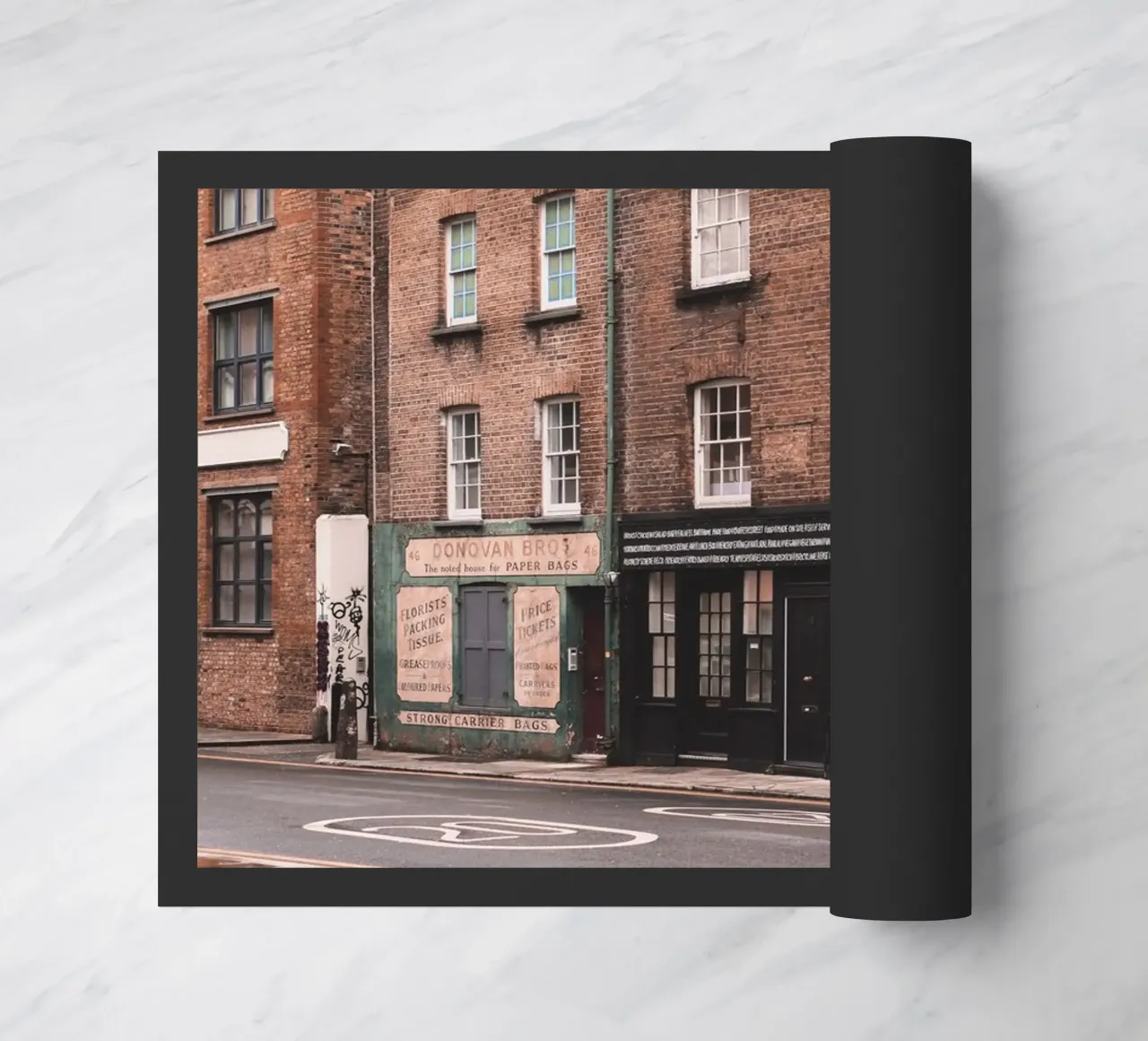 Londra, Inghilterra I Architettura in mattoni a Spitafields zerbino da Julie Travel Photography