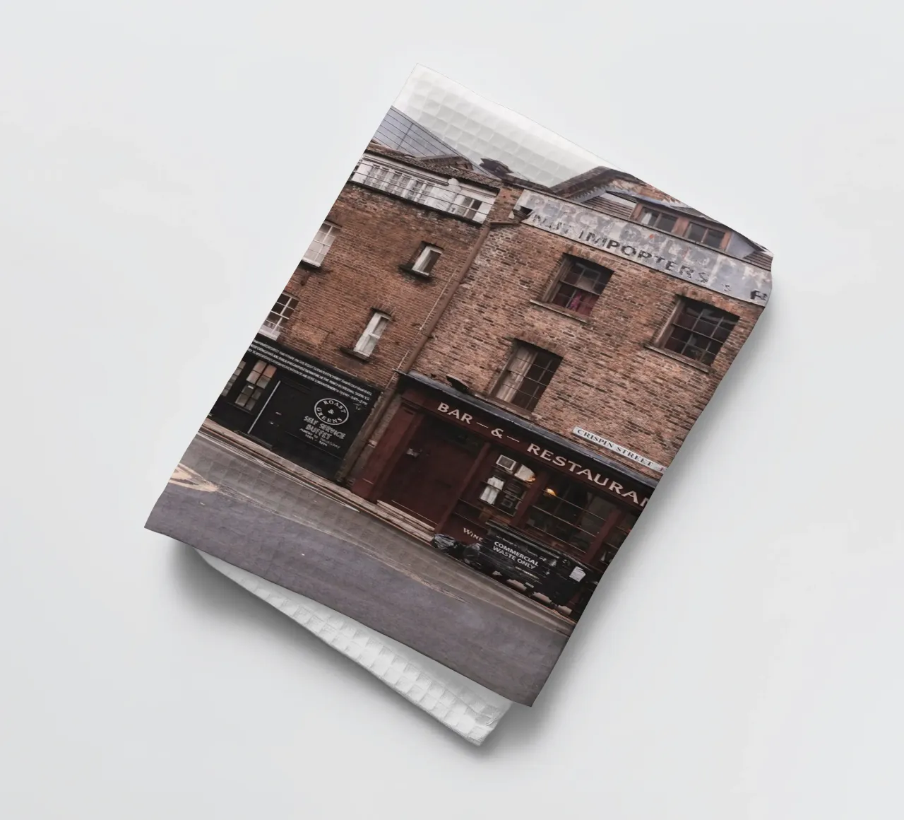 Londra, Inghilterra I Architettura in mattoni a Spitafields canovaccio da cucina da Julie Travel Photography