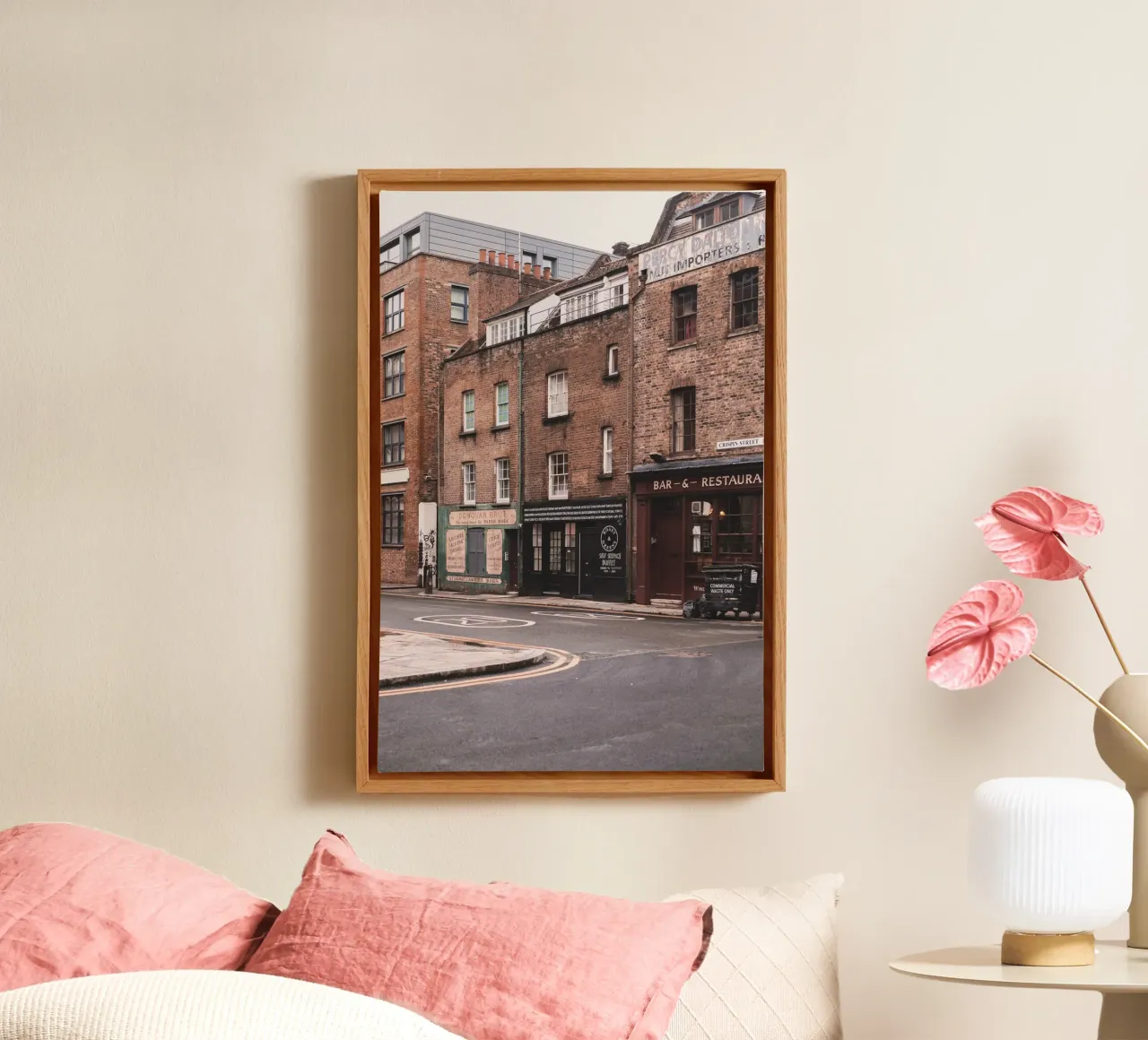 Londra, Inghilterra I Architettura in mattoni a Spitafields tela da Julie Travel Photography