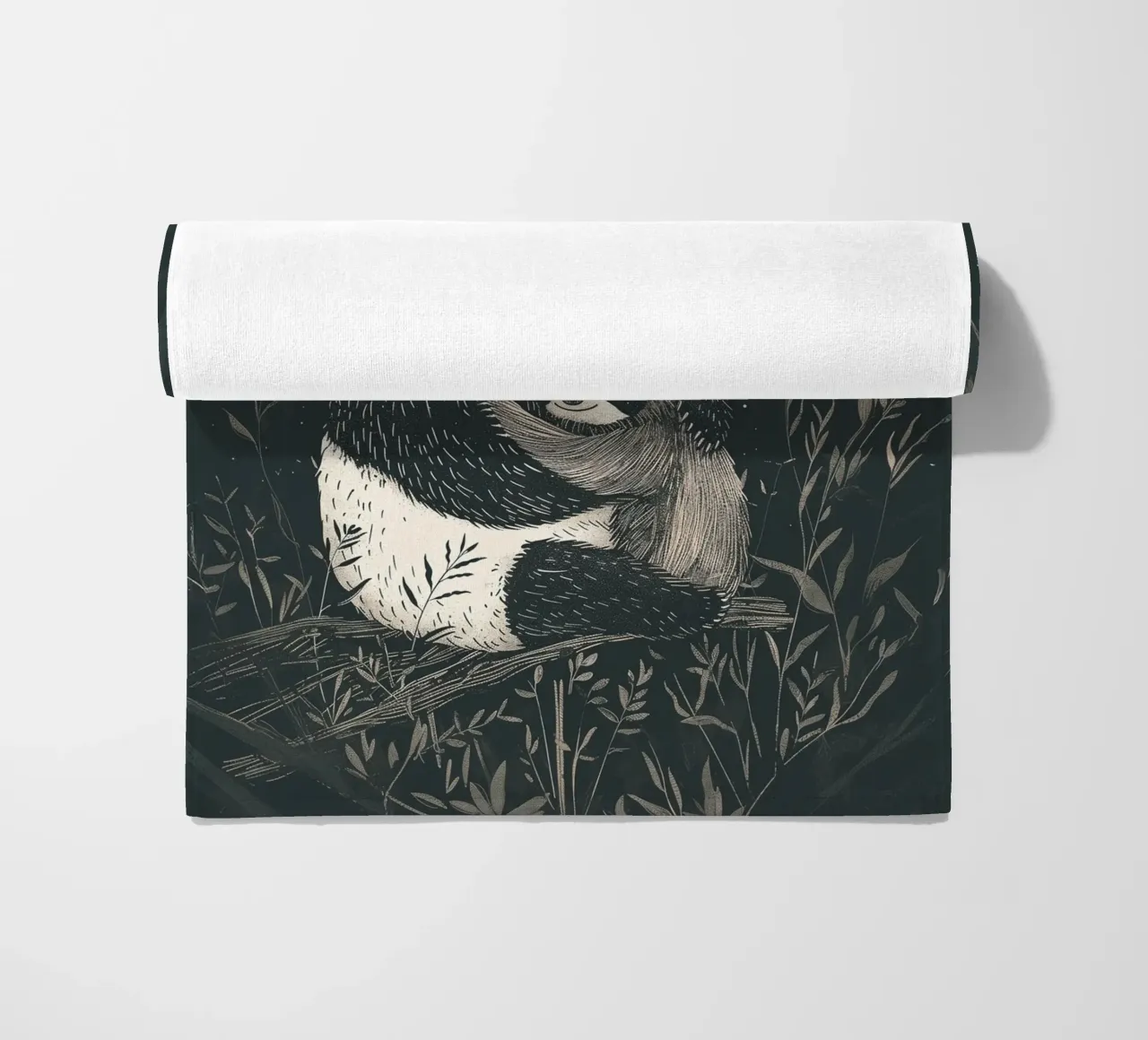 Abrazo de panda toalla de playa de Cat Grafic Design