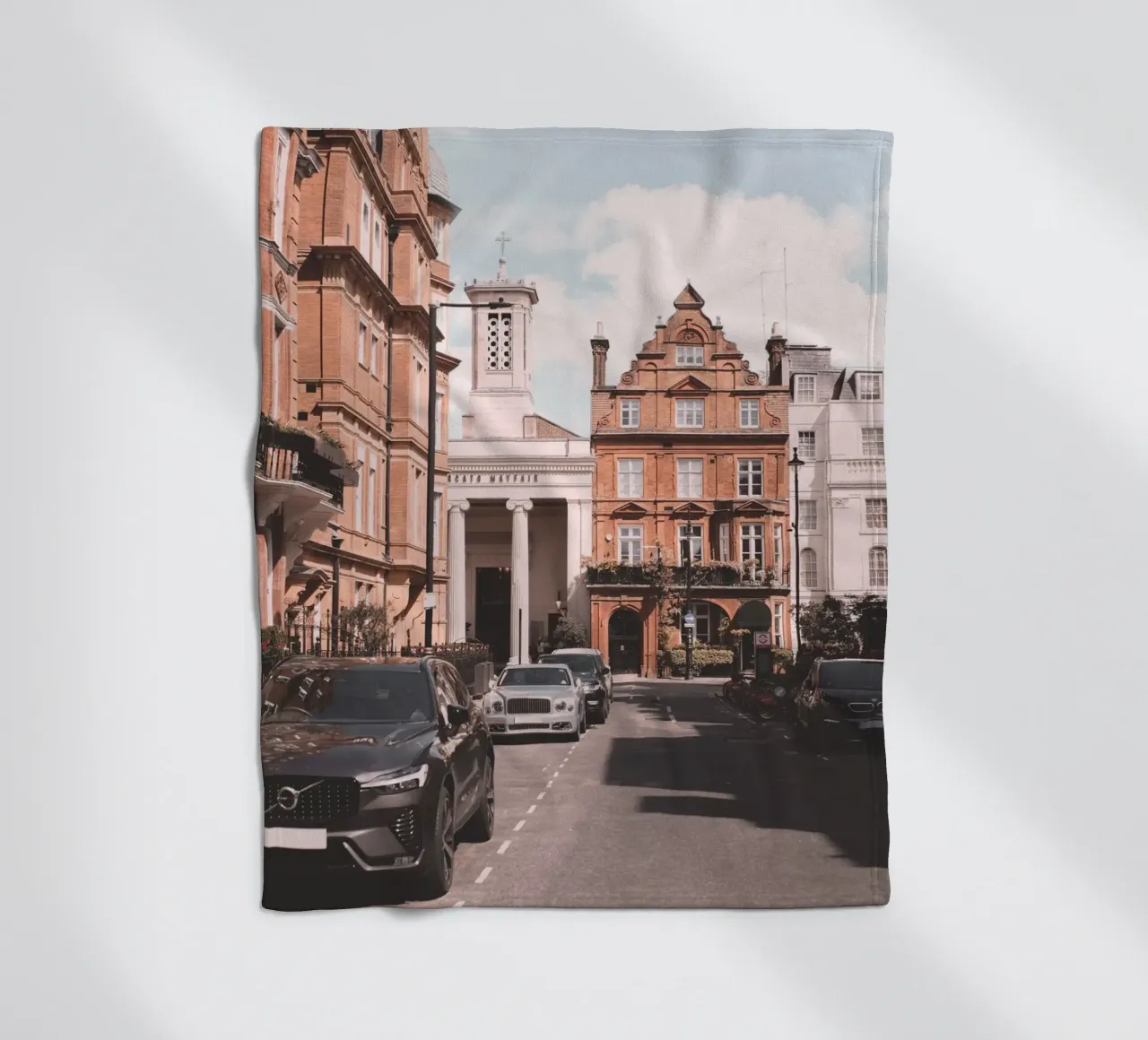 London, England I Victorian architecture in Mayfair fleece blanket by Julie Travel Photography