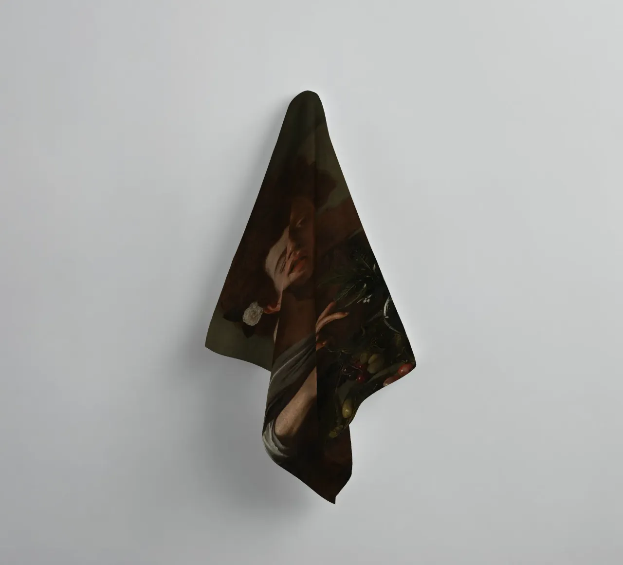 Caravaggio - Boy Bitten By Lizard towel by Timeless Artworks