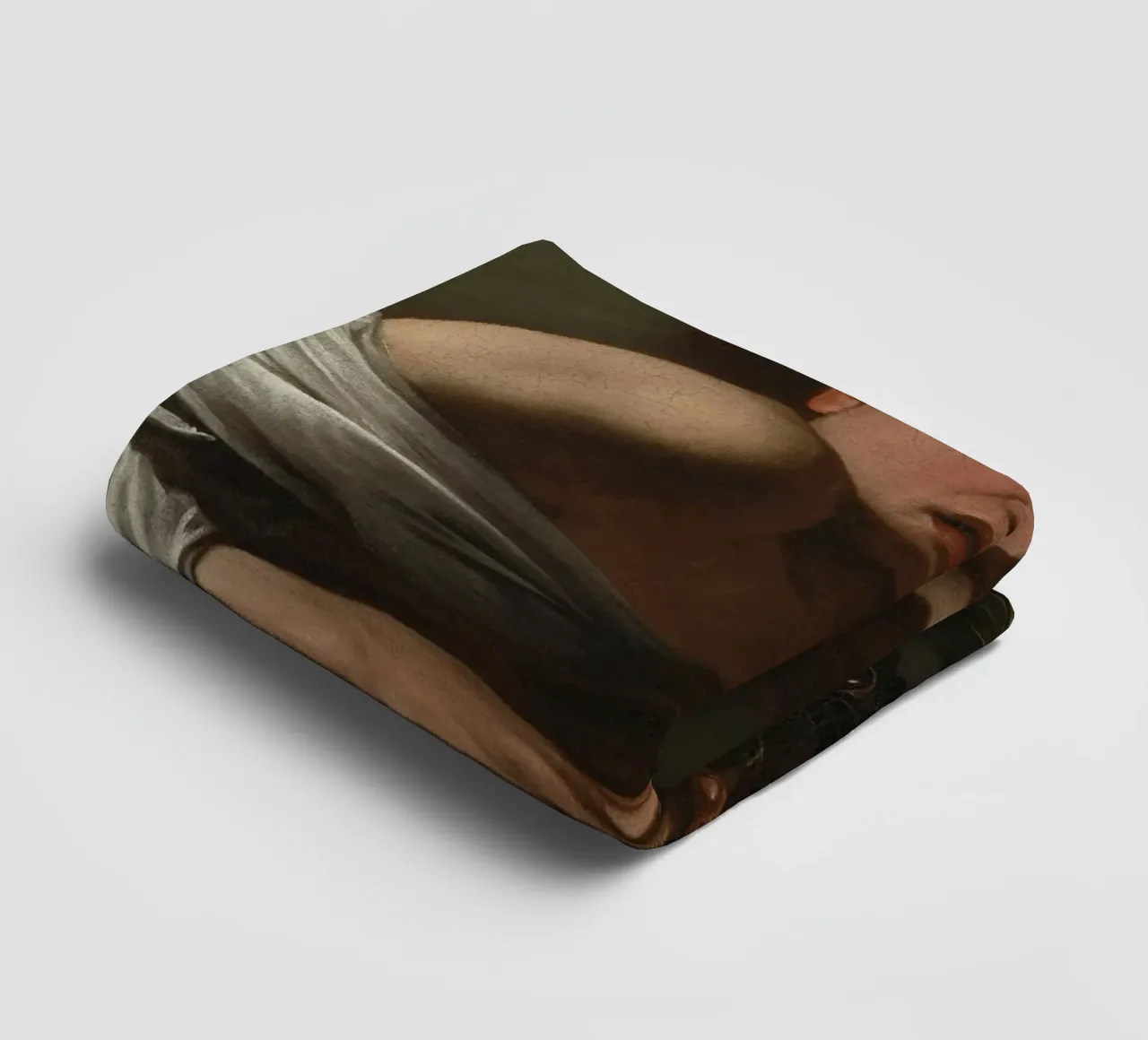 Caravaggio - Boy Bitten By Lizard towel by Timeless Artworks