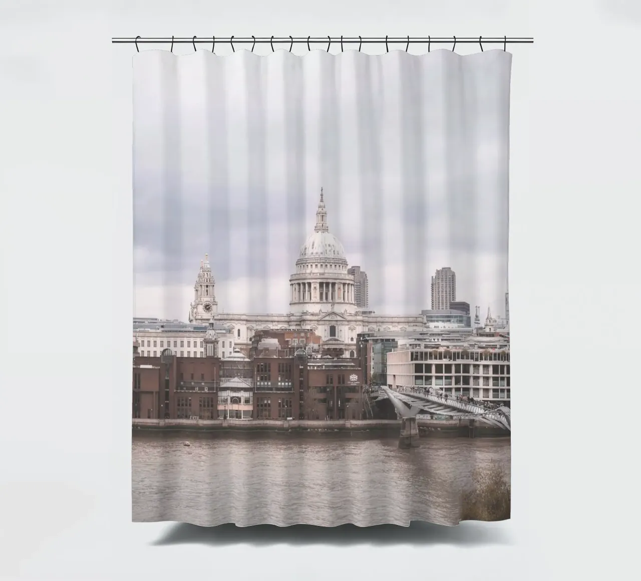Londra, Inghilterra I Skyline sulla Cattedrale di Saint Paul tenda da doccia da Julie Travel Photography