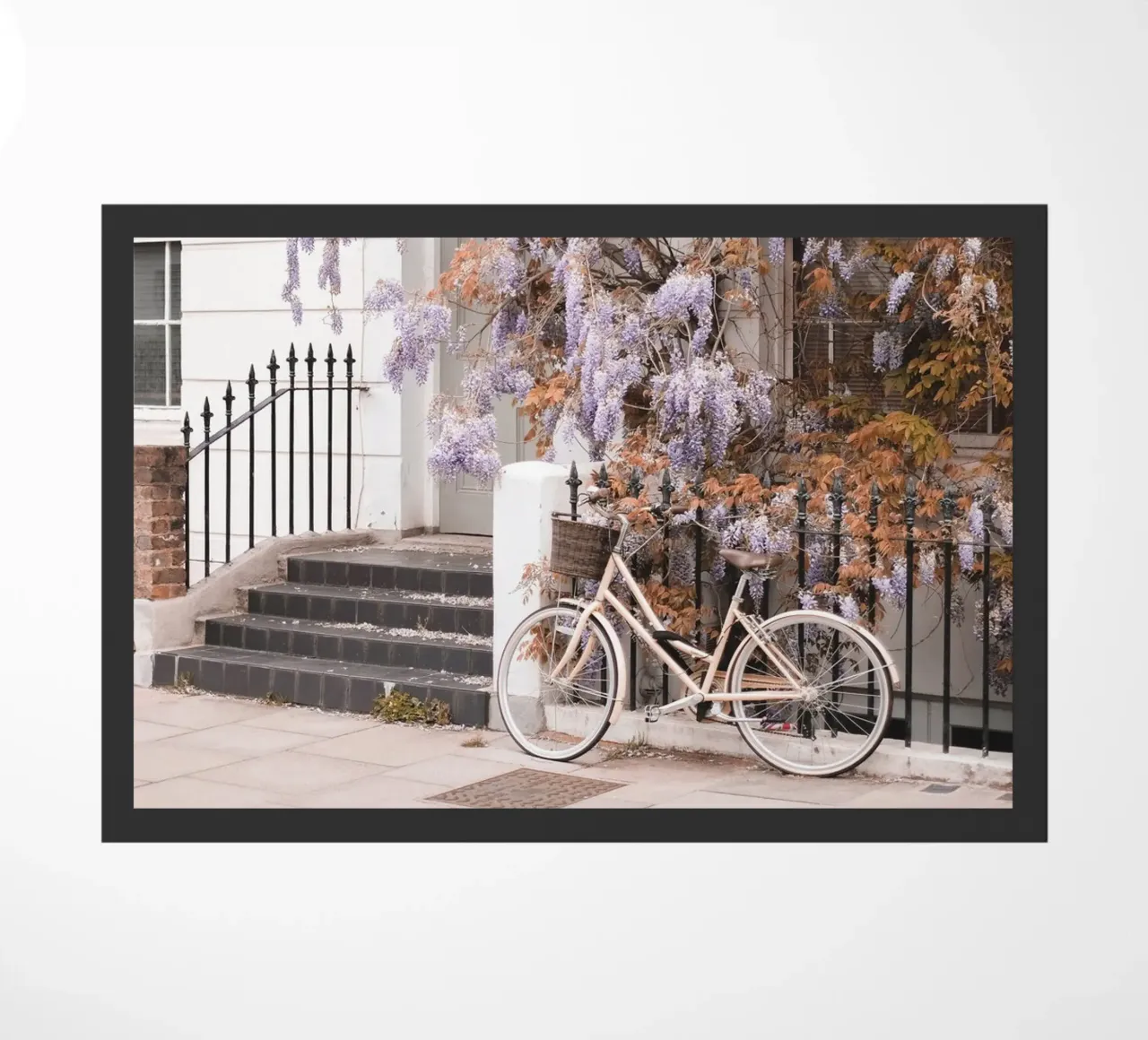 Londra, Inghilterra I Romantic Primrose su una bici d'epoca zerbino da Julie Travel Photography