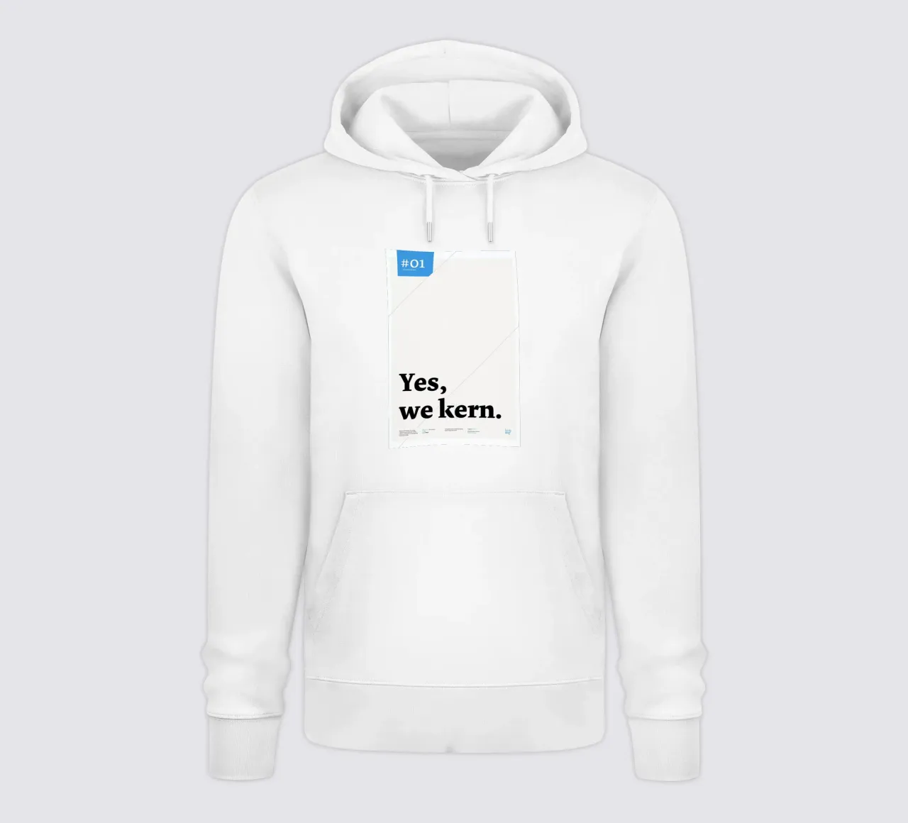 Yes we kern felpa con cappuccio da Stefano Joker Lionetti