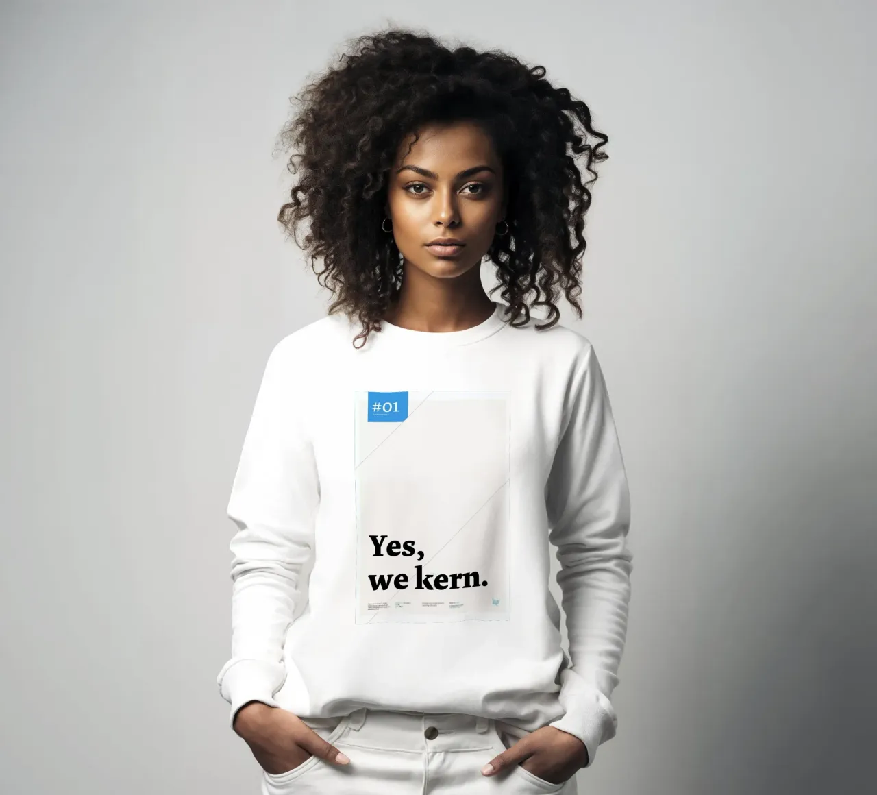 Yes we kern Sweatshirt von Stefano Joker Lionetti