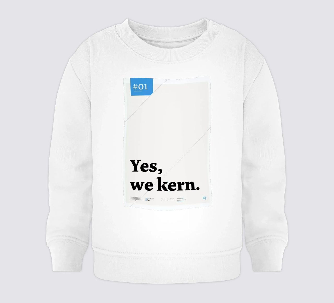 Yes we kern felpa neonato da Stefano Joker Lionetti