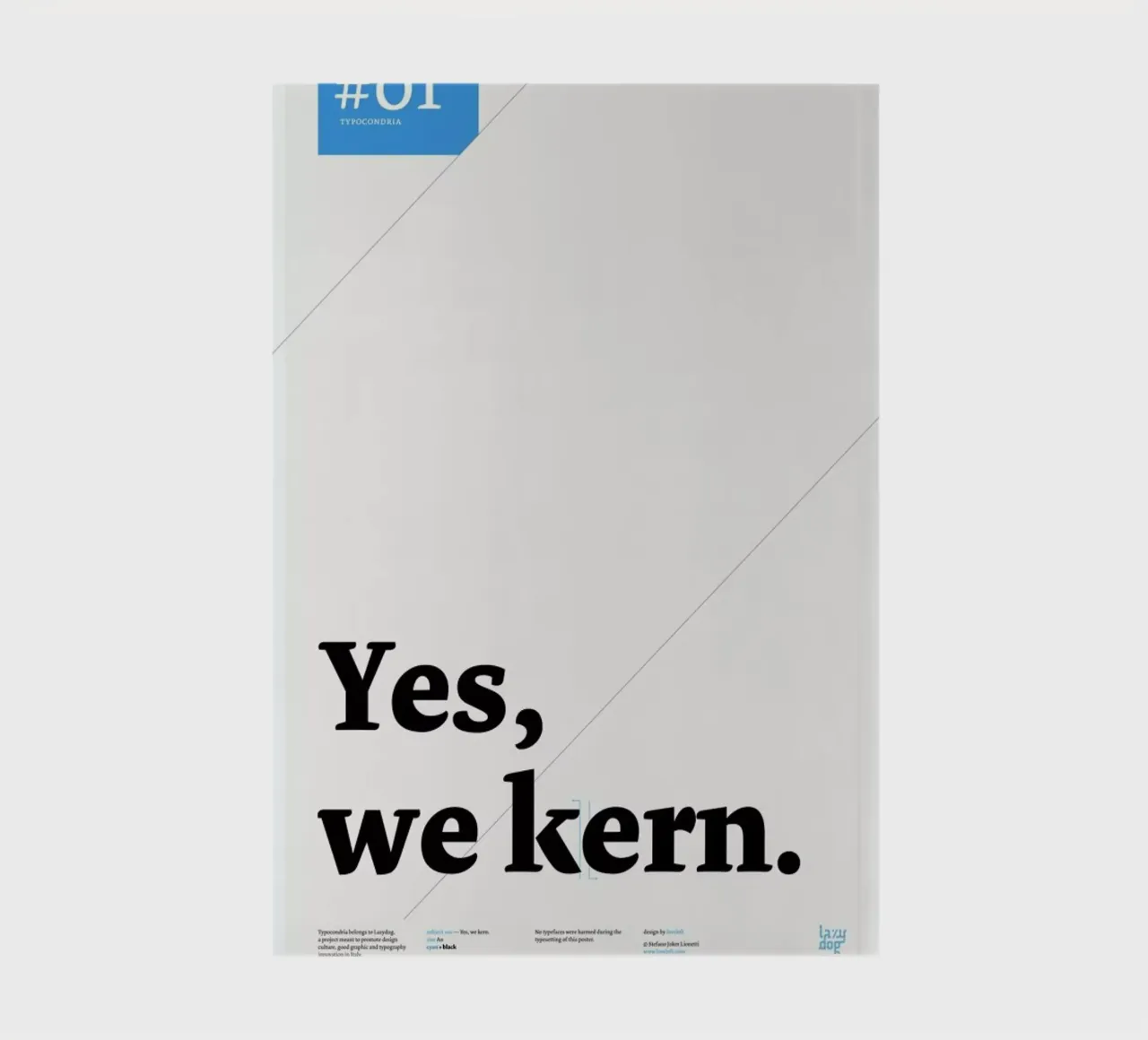 Yes we kern notebook by Stefano Joker Lionetti