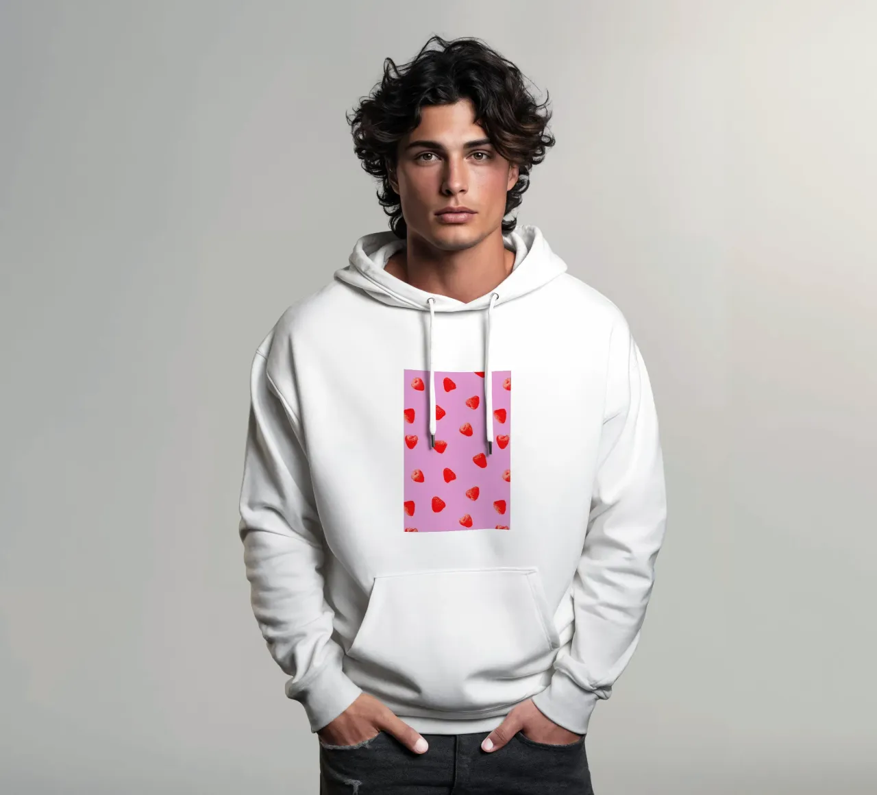 Raspberry Heaven felpa con cappuccio da STUDIO LEEMO