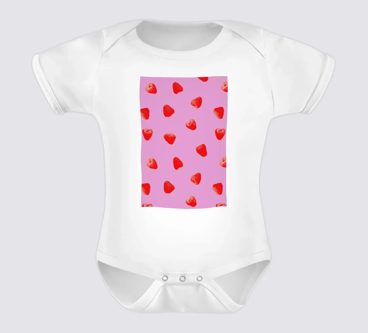 Raspberry Heaven body neonato maniche corte da STUDIO LEEMO