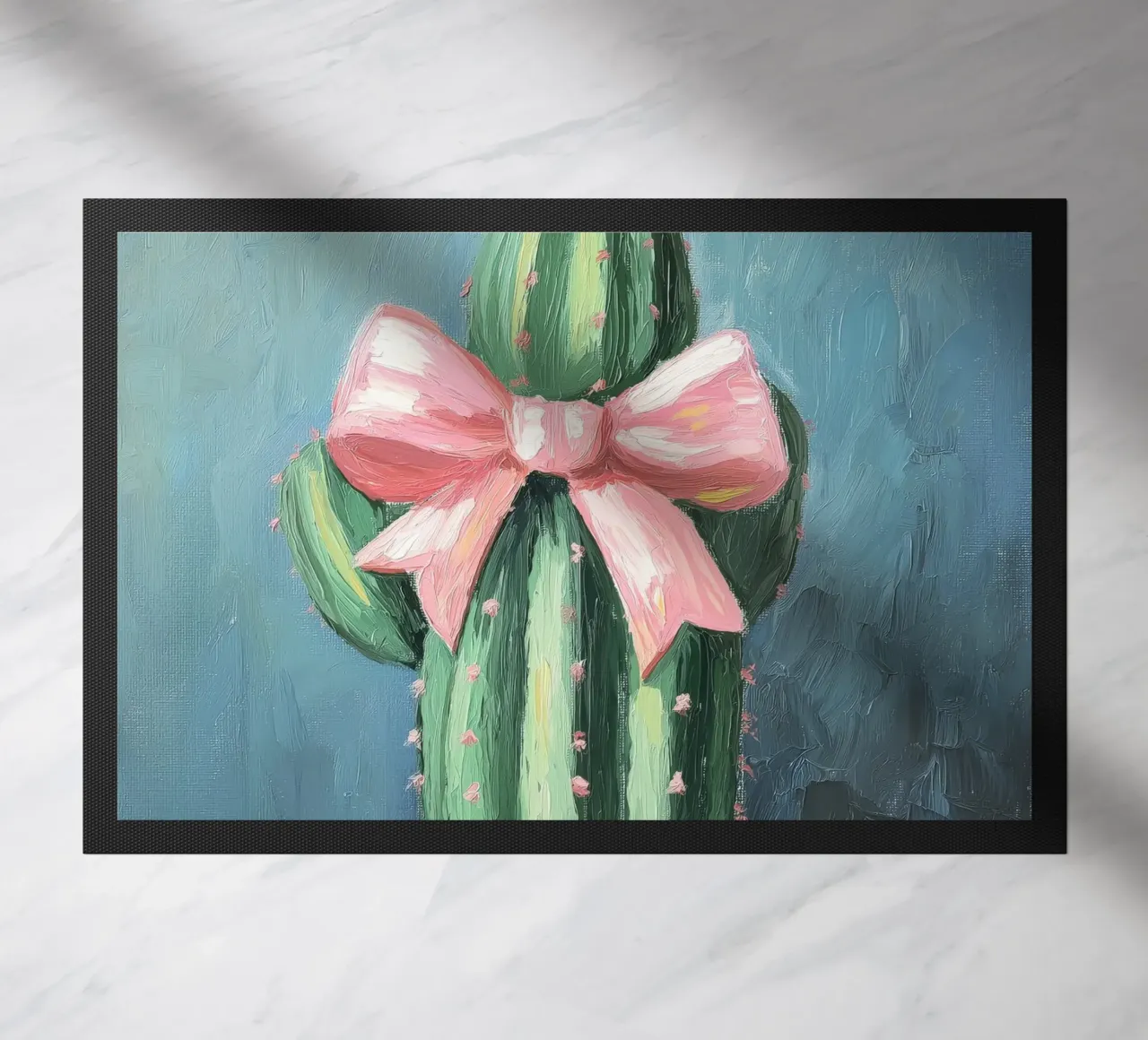 Cactus rosa Bow Boho Botanical Tropical Succulent Greenery zerbino da Gentle Echoes Art
