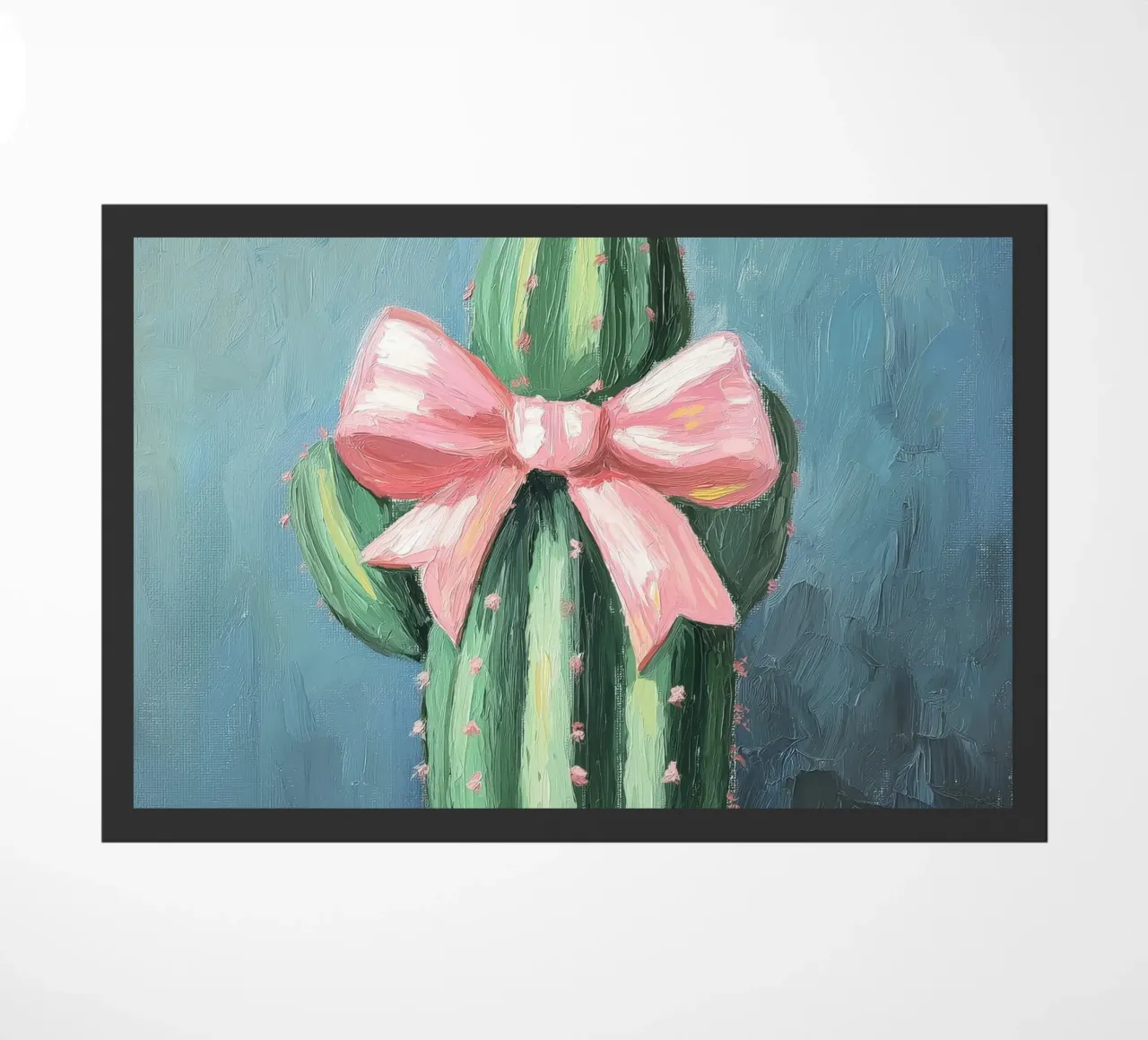 Cactus rosa Bow Boho Botanical Tropical Succulent Greenery zerbino da Gentle Echoes Art