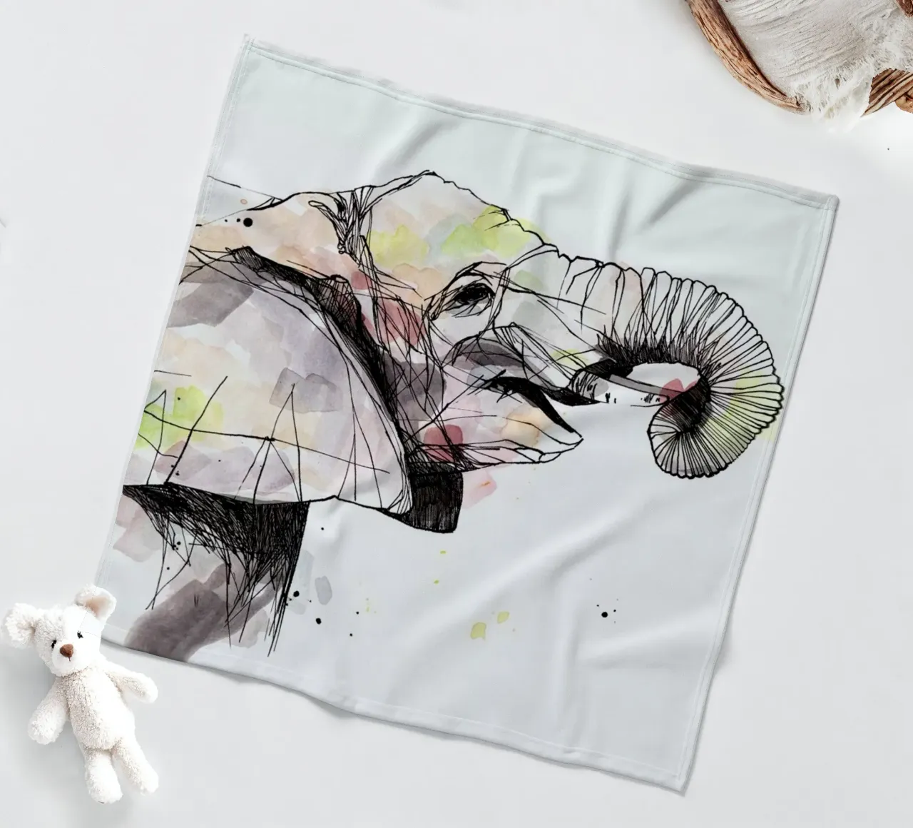 Eira fleece blanket by WALLstories