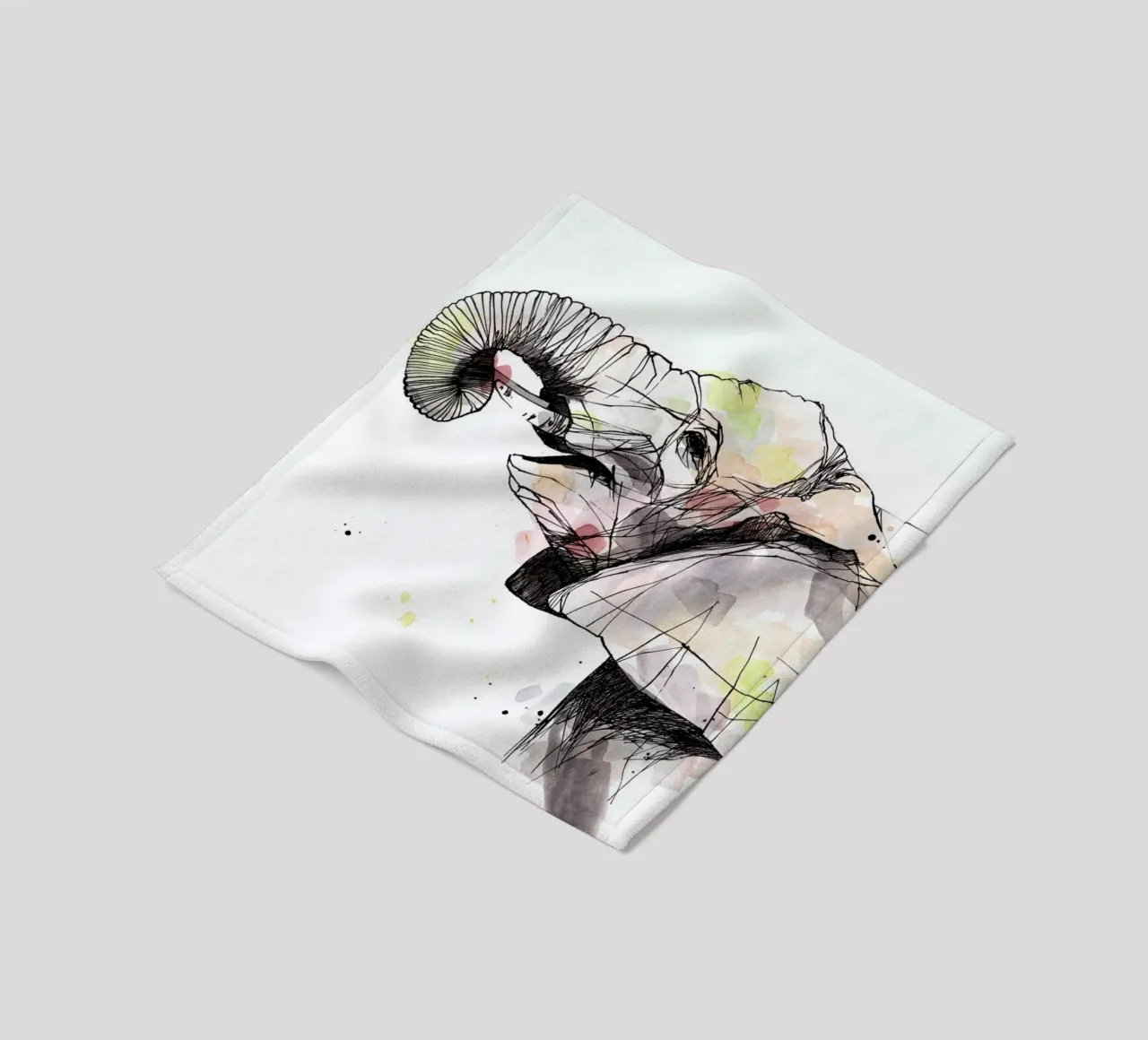 Eira fleece blanket by WALLstories
