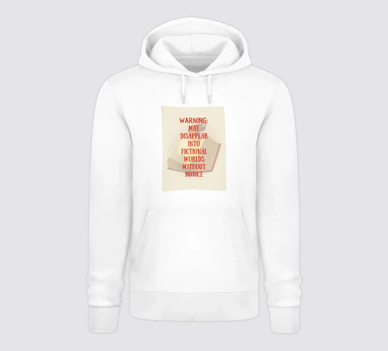 WARNING: MAY DISAPPEAR INTO FICTIONAL WORLDS WITHOUT NOTICE hoodie van FABOArt