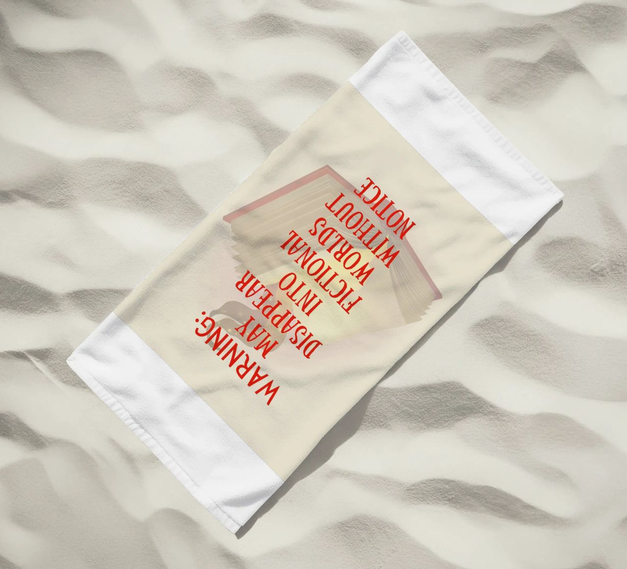 WARNING: MAY DISAPPEAR INTO FICTIONAL WORLDS WITHOUT NOTICE telo mare da FABOArt