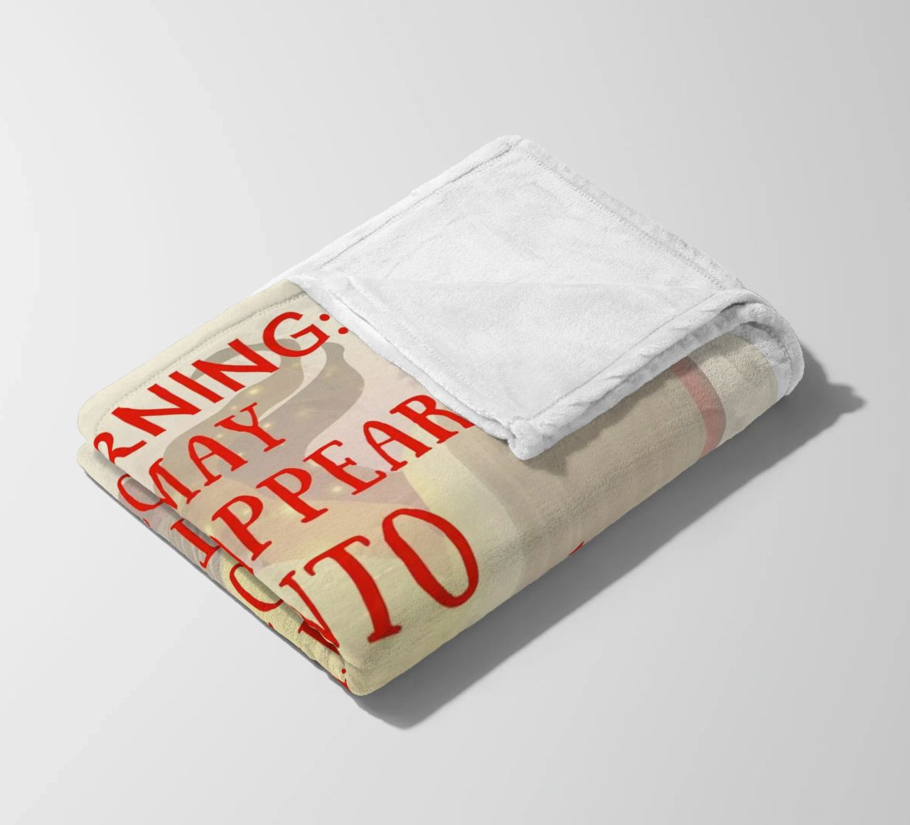 WARNING: MAY DISAPPEAR INTO FICTIONAL WORLDS WITHOUT NOTICE coperta in pile da FABOArt