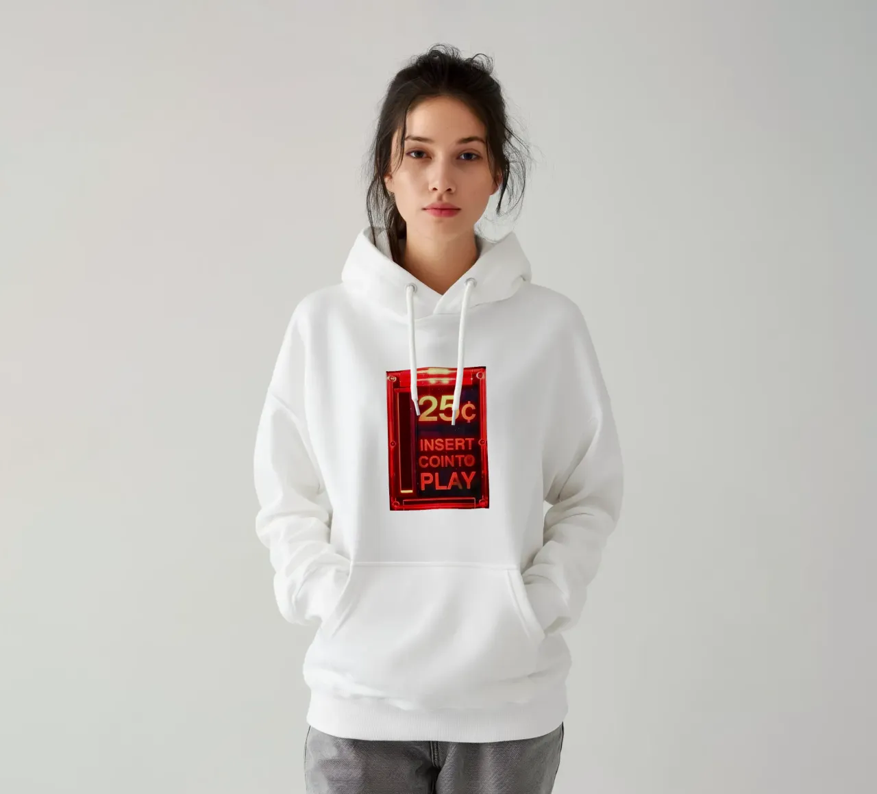 Retro Arcade Vibes felpa con cappuccio da CNTRL