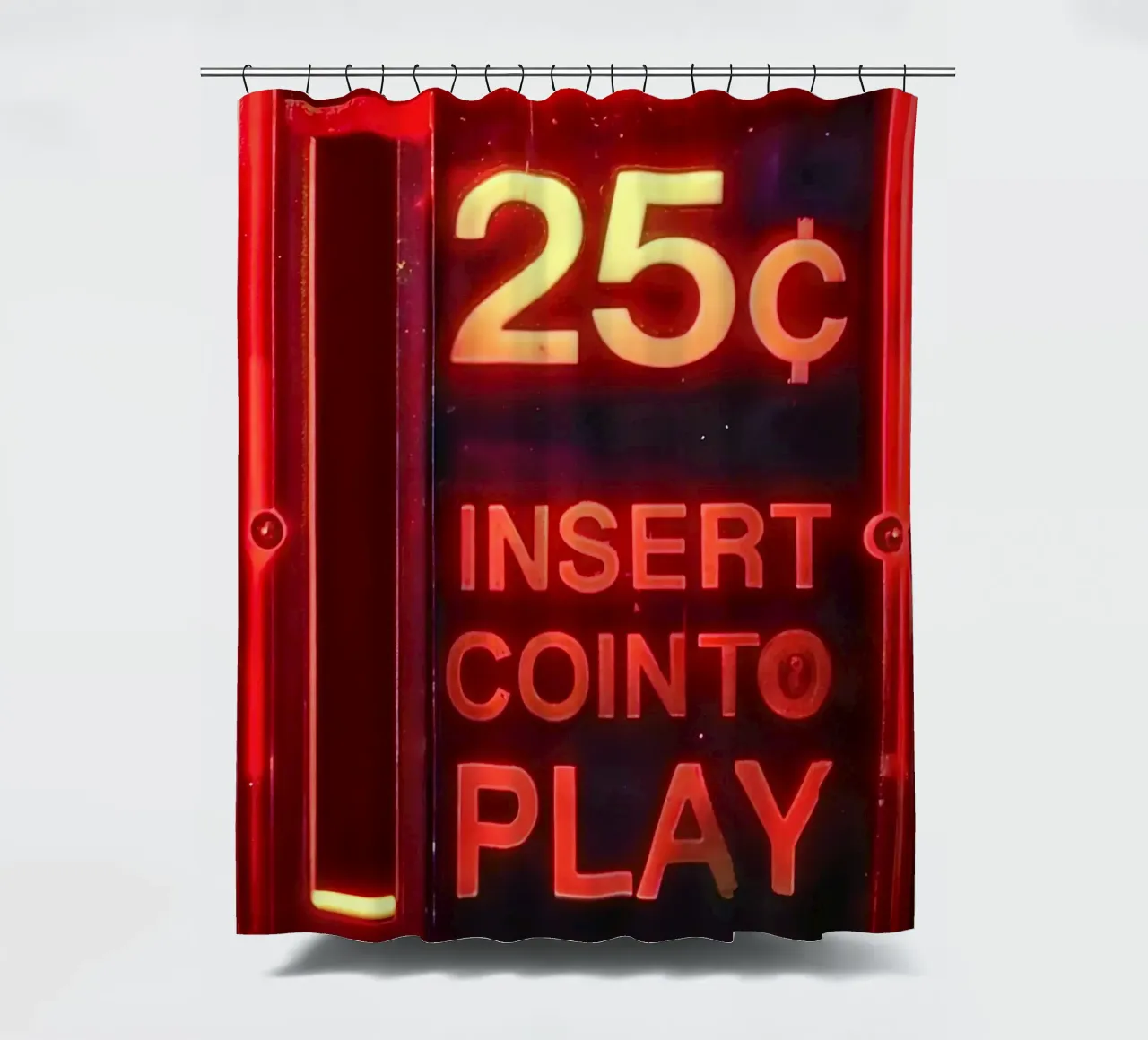 Retro Arcade Vibes shower curtain by CNTRL