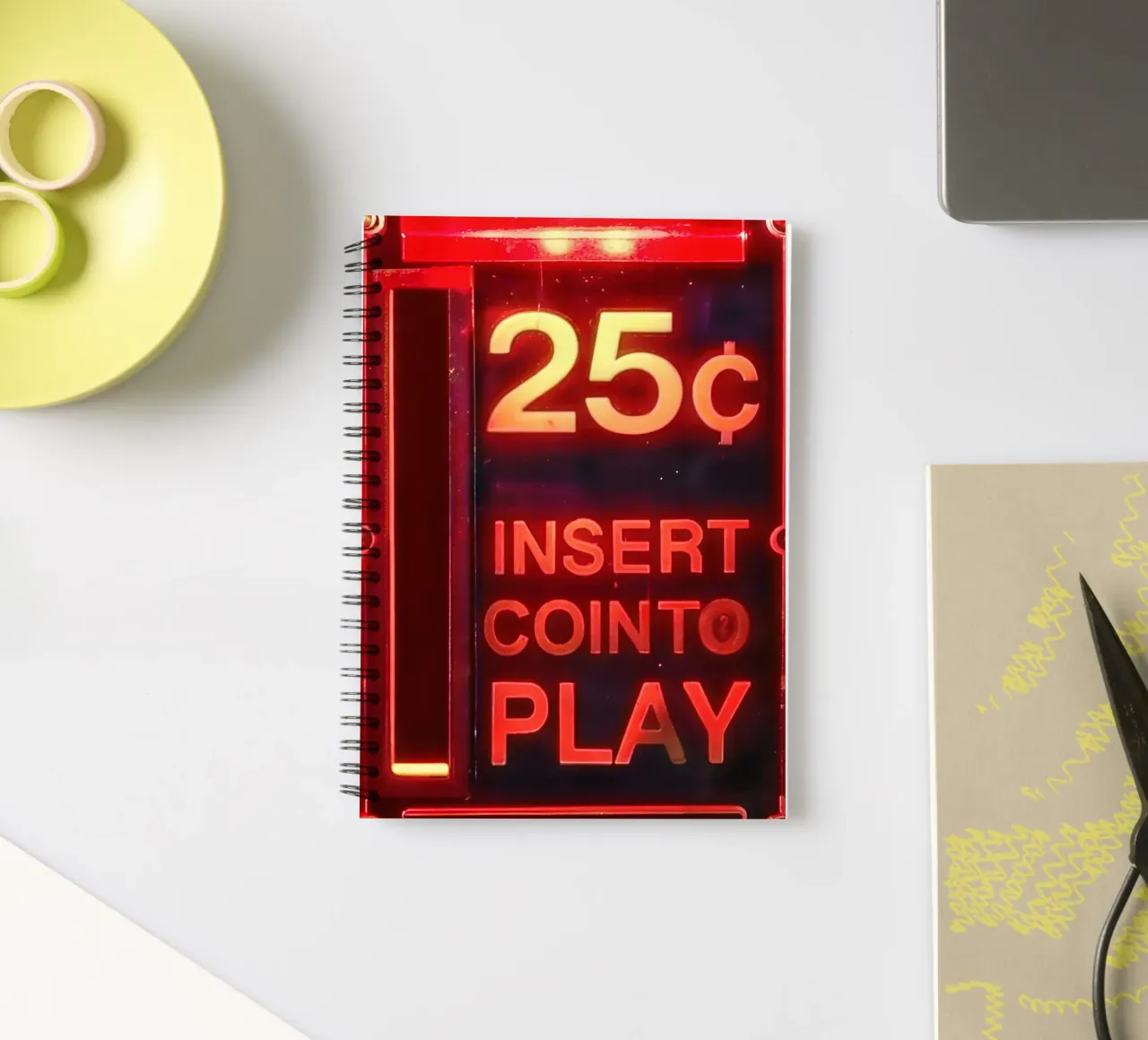 Retro Arcade Vibes diario ad anelli da CNTRL