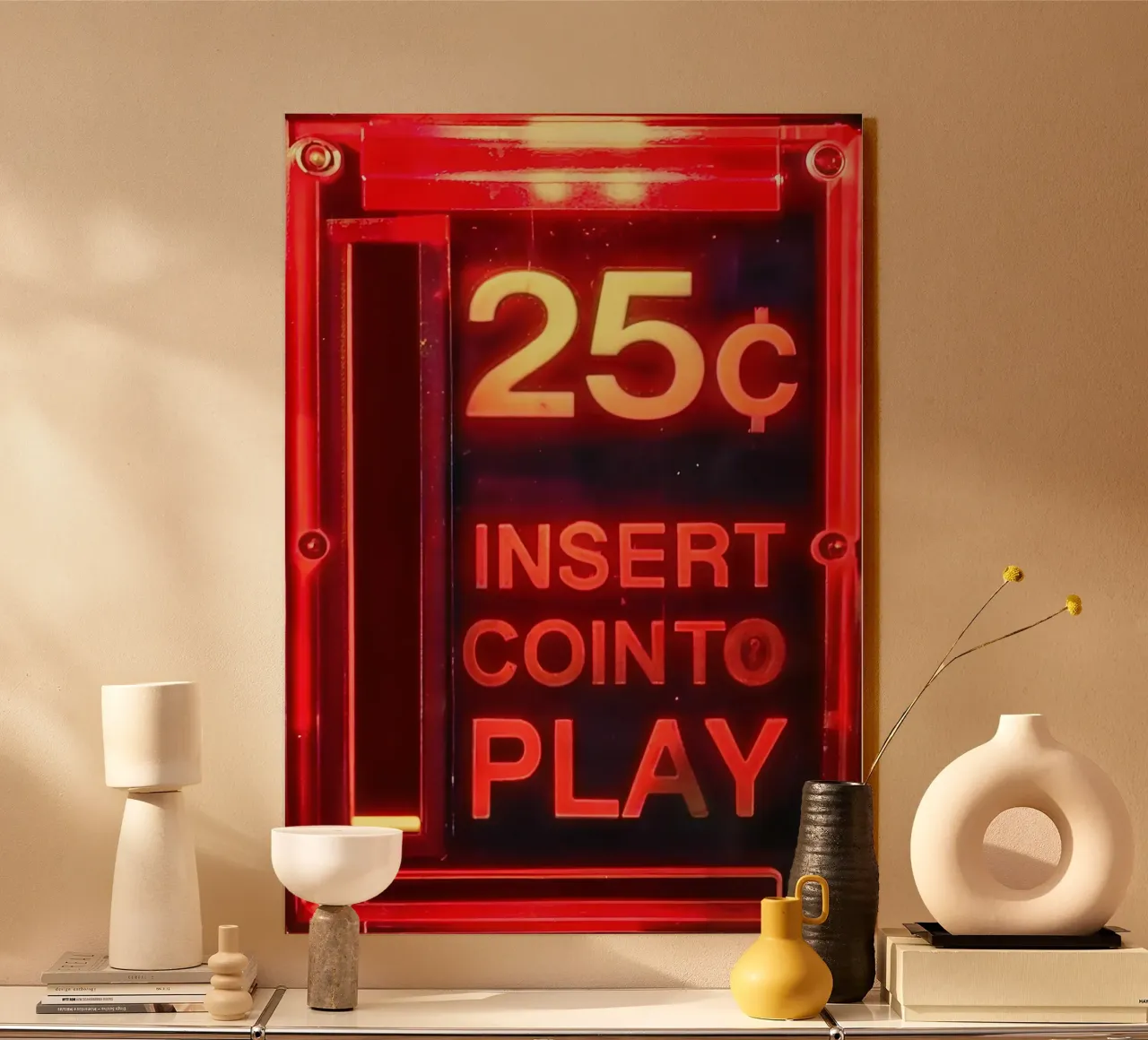 Retro Arcade Vibes alluminio dibond da CNTRL