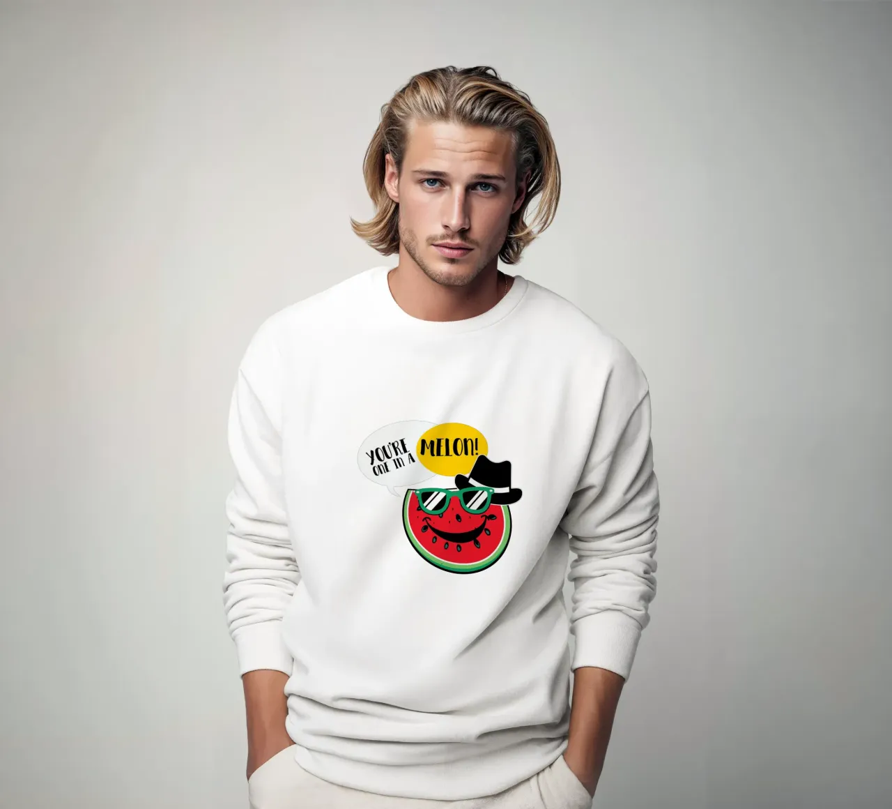 You're one in a melon! Sweatshirt von edsonramosart