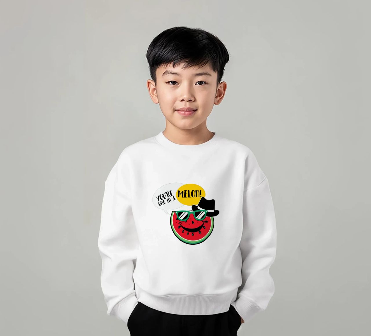 You're one in a melon! sudadera para niño de edsonramosart