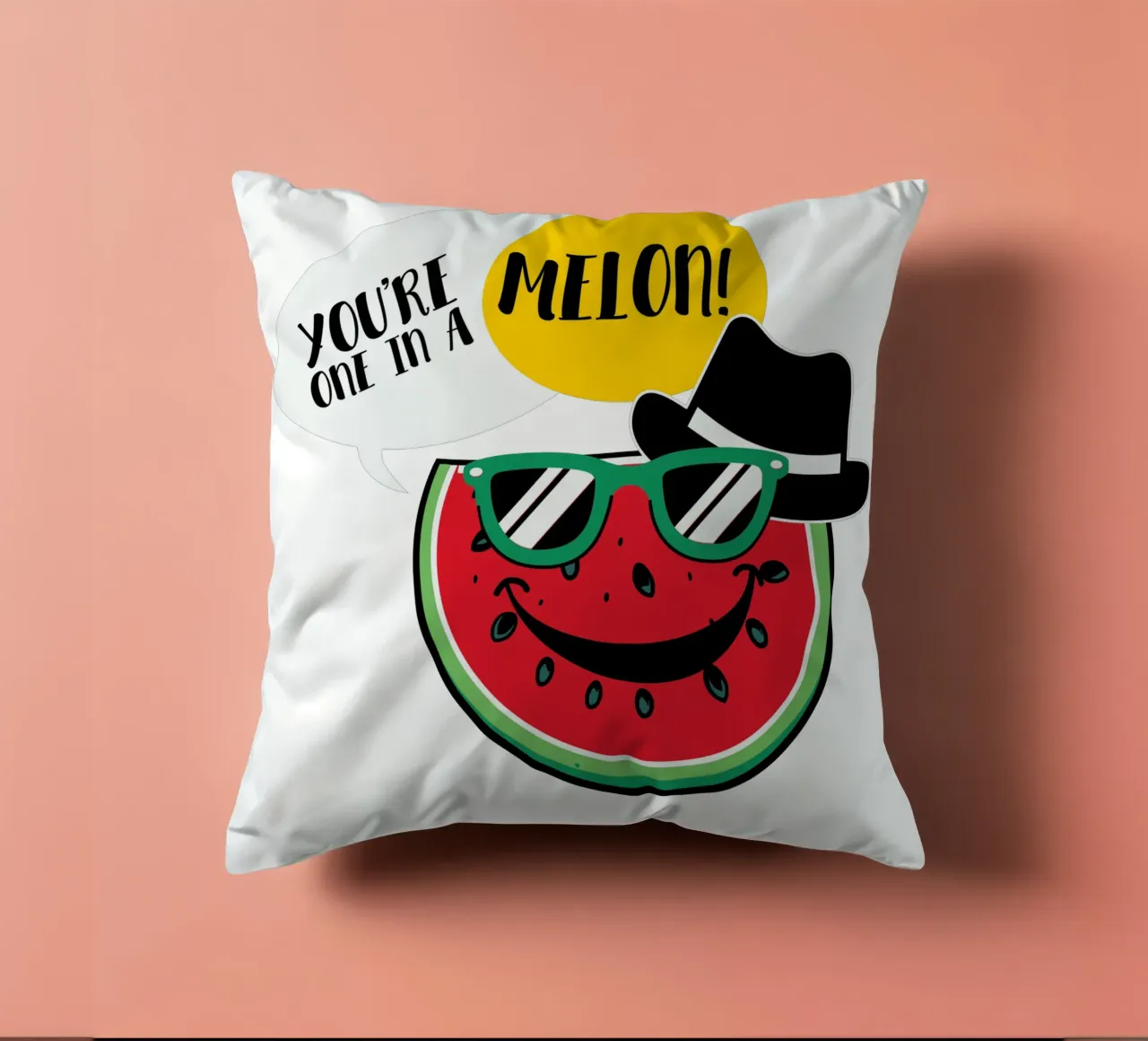 You're one in a melon! cuscino da edsonramosart