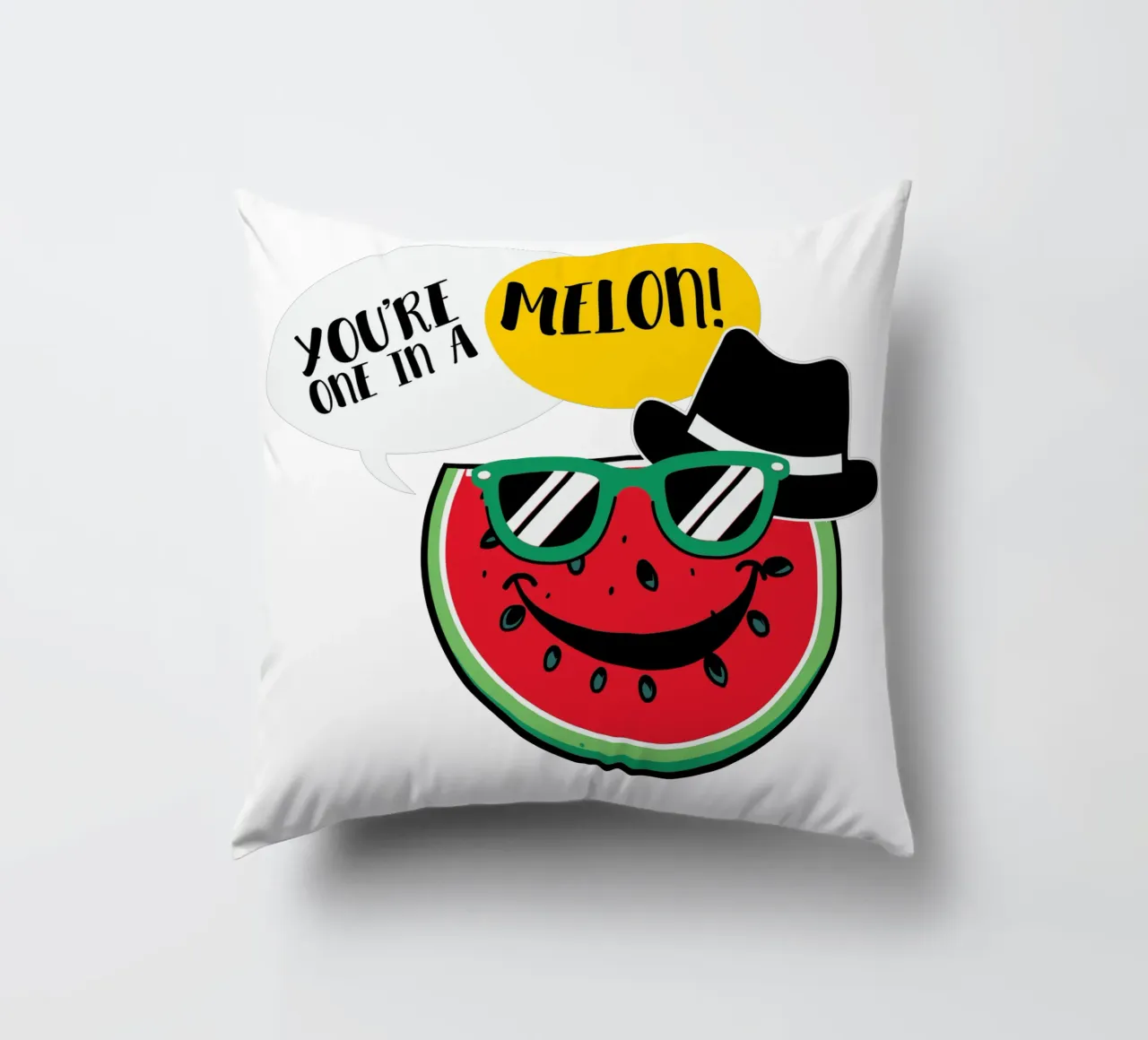 You're one in a melon! cuscino da edsonramosart