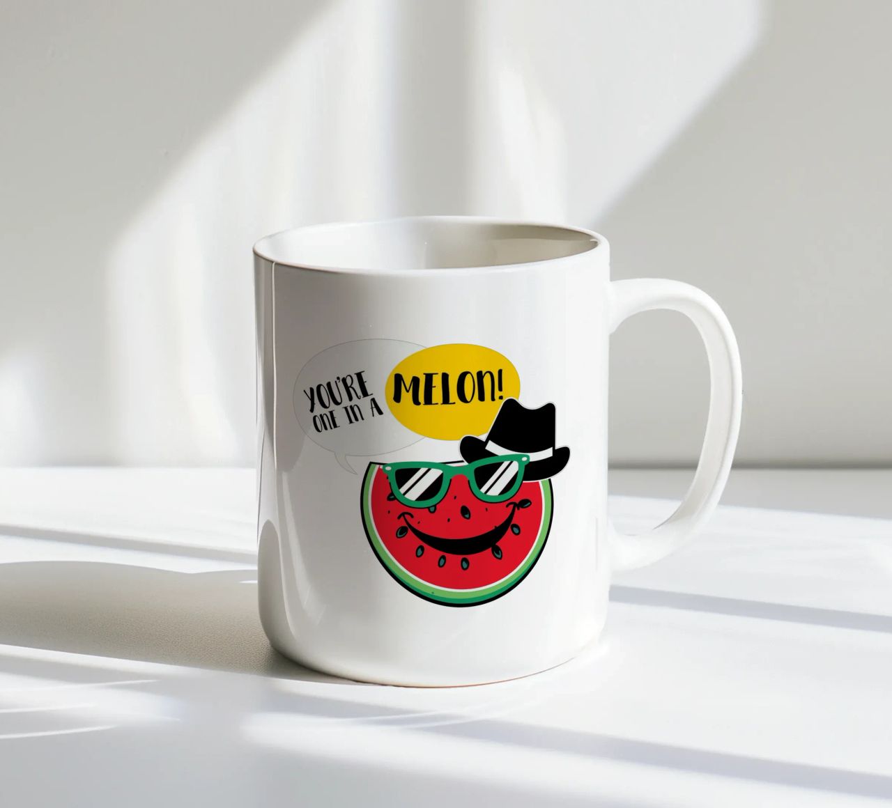 You're one in a melon! tazza in ceramica da edsonramosart