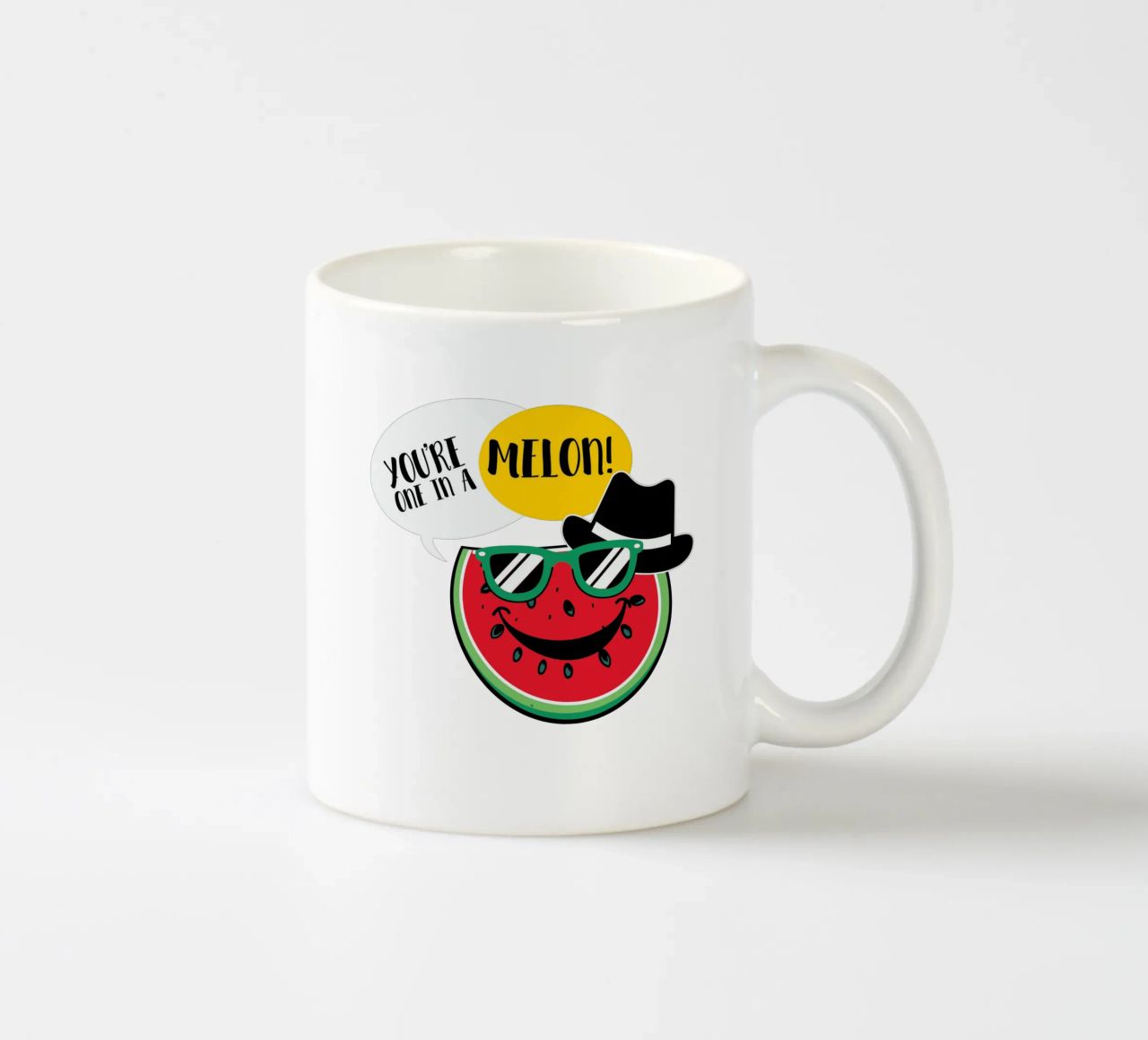 You're one in a melon! tazza in ceramica da edsonramosart