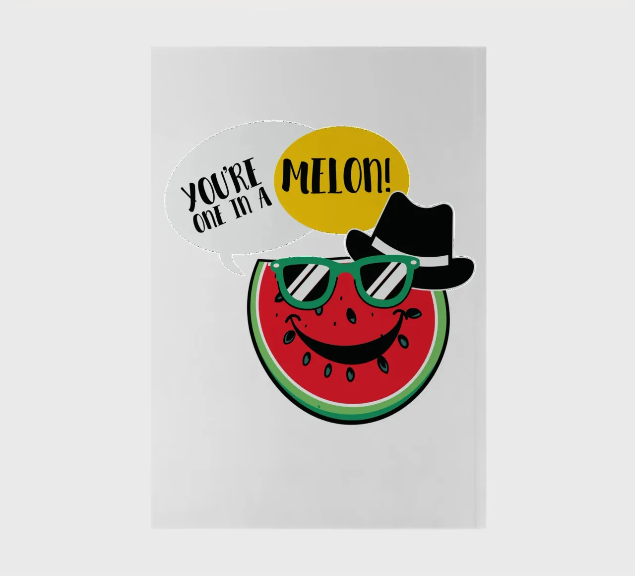 You're one in a melon! notebook by edsonramosart
