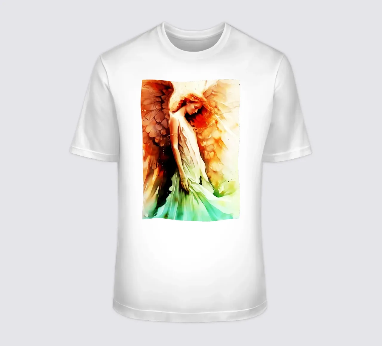 ali d'angelo acquerello t-shirt da kaiyaraiya