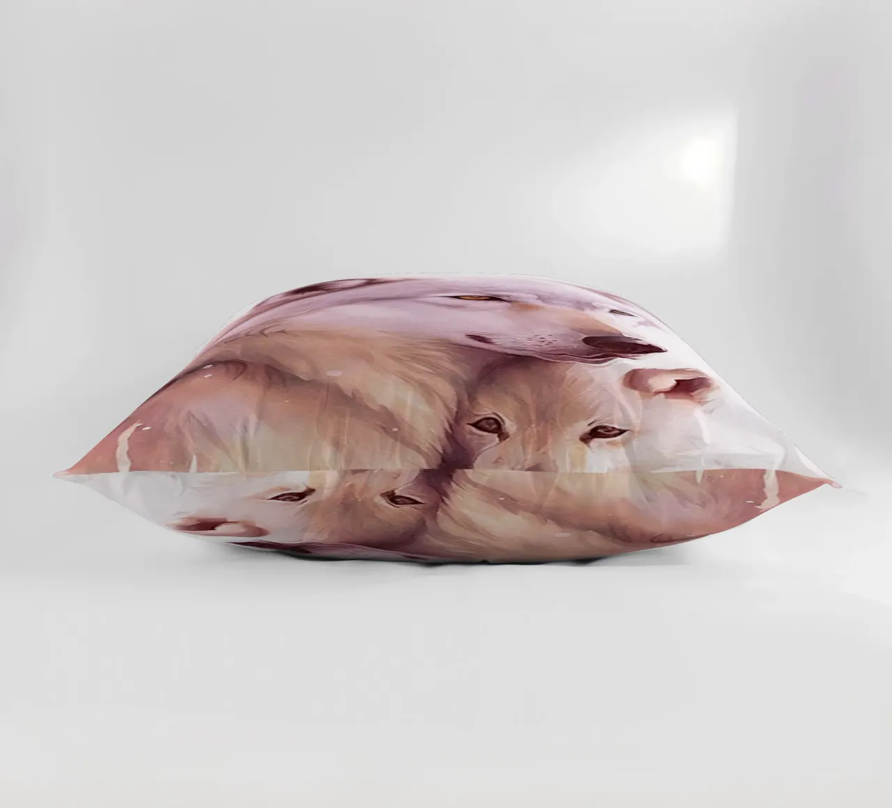 Volpe e cubo Acquerello cuscino da kaiyaraiya