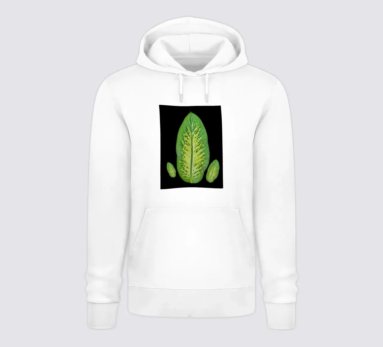 Large green leaf felpa con cappuccio da LisaArtes