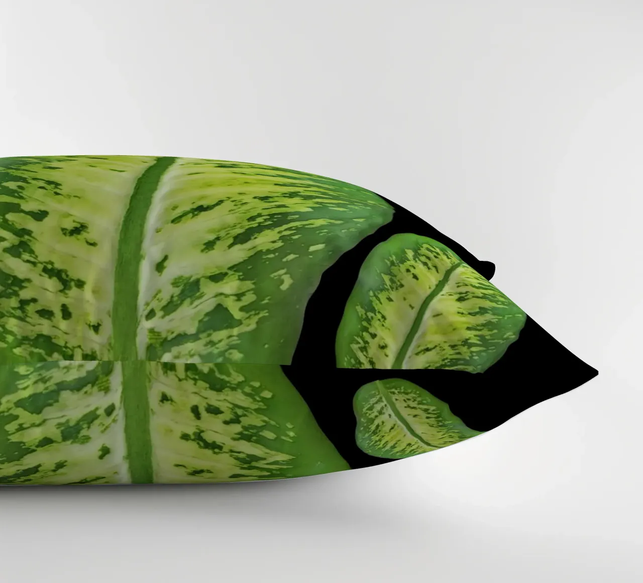 Large green leaf cuscino da LisaArtes