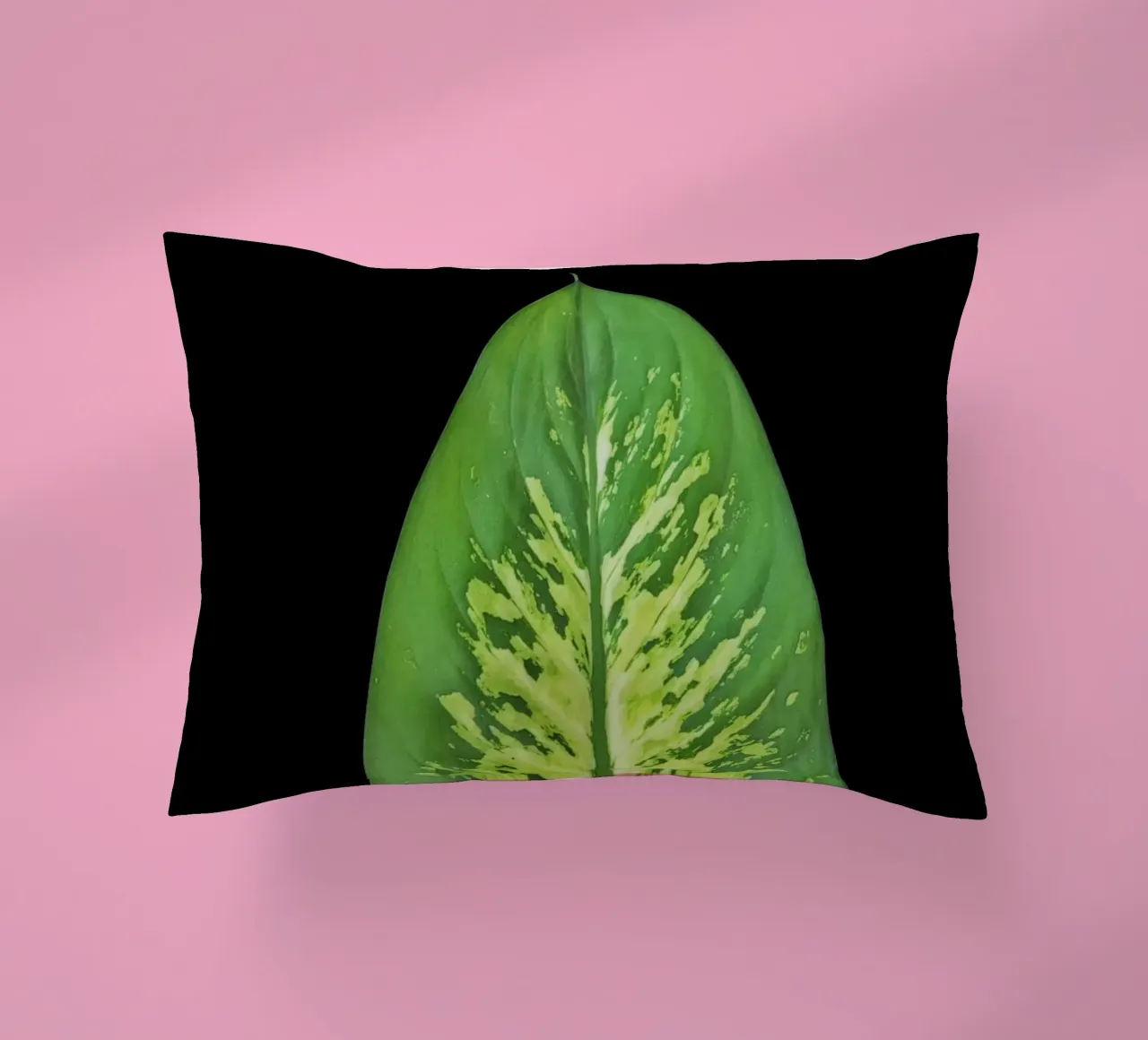 Large green leaf cuscino da LisaArtes